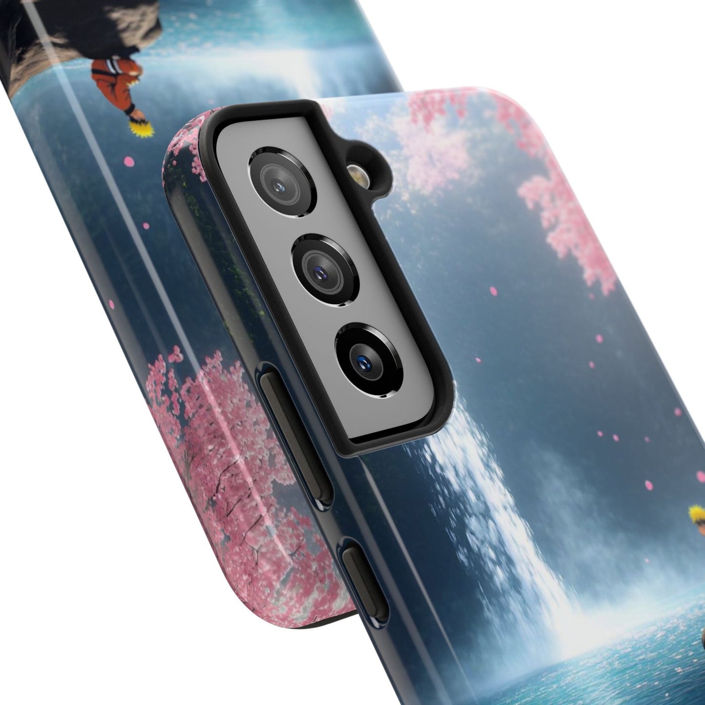 Naruto Scenic Tough Phone Case — Waterfall Meditation Anime Cover
