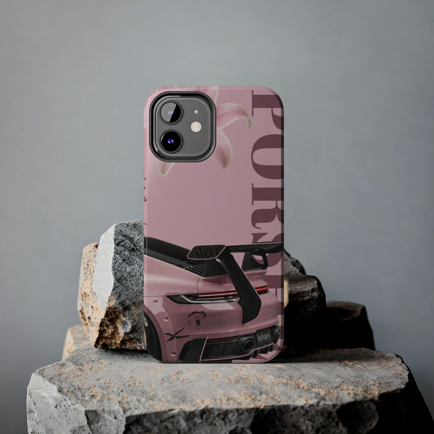 Pink Racing Car Tough Phone Case — 'Queen' Sportback Design