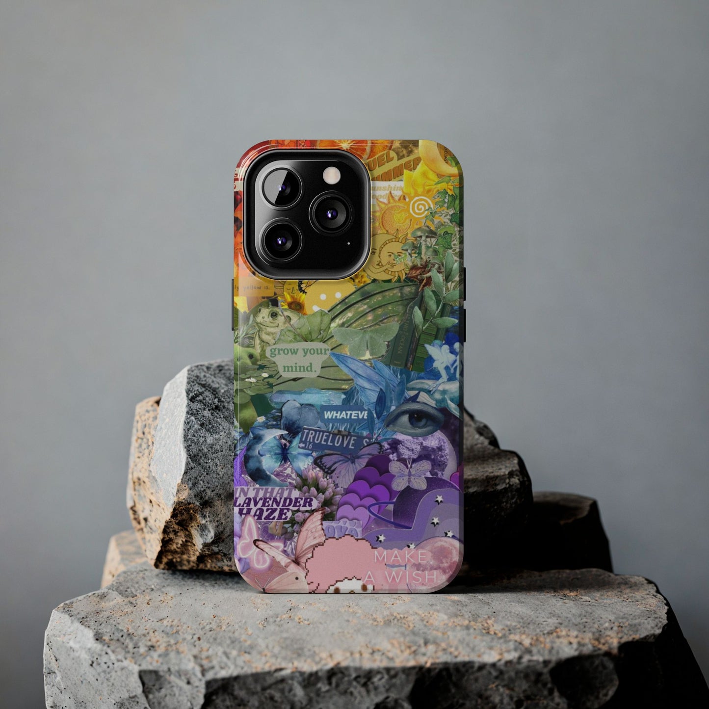 Collage Art Phone Case — 'Grow Your Mind' Lavender Haze Tough Case