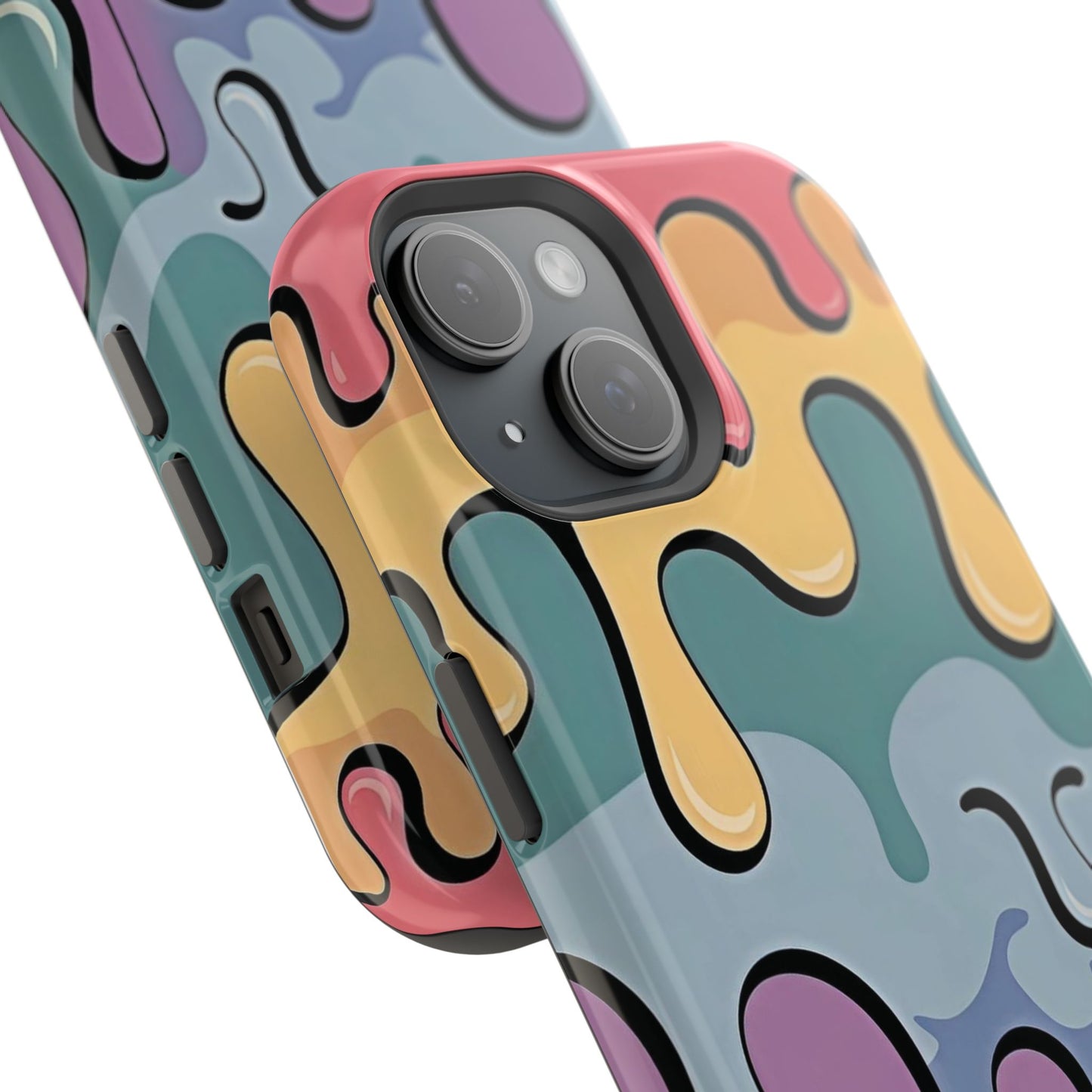 Colorful Drip Magnetic Phone Case — Impact-Resistant iPhone Cover