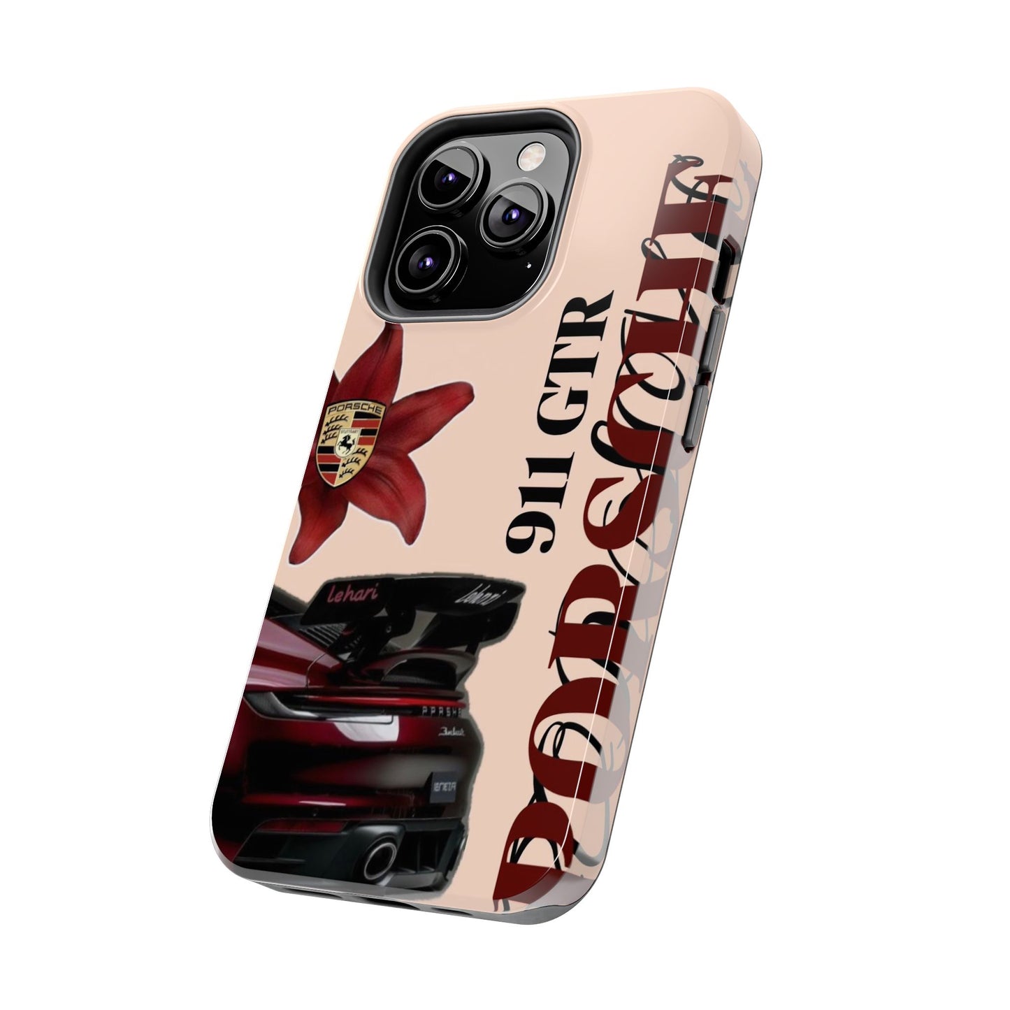 Porsche 911 GT-R Red Orchid Tough Phone Case — Sports Car Protective Cover