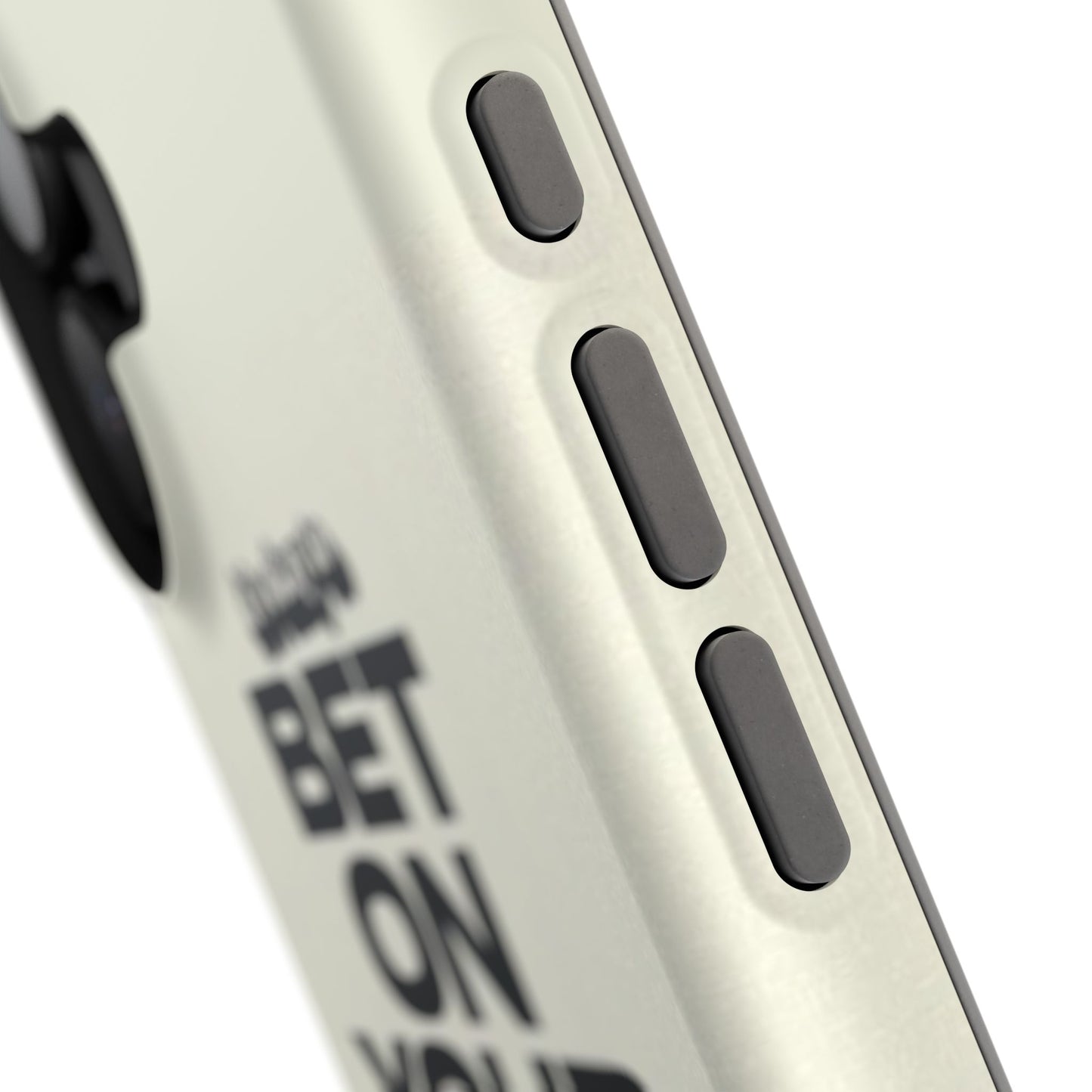 Magnetic Impact-Resistant Case — "Bet On Your Damn Self" Motivational Phone Cover