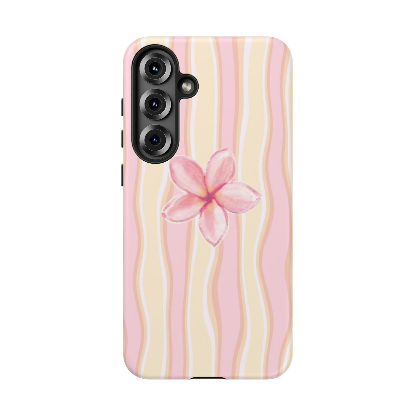 Pink Plumeria Phone Case - Tropical Floral Tough Phone Case