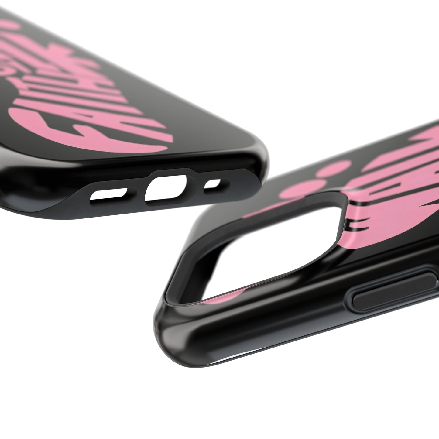 Phone Case — "Walk By Faith" Pink Footprint Magnetic Impact-Resistant Case