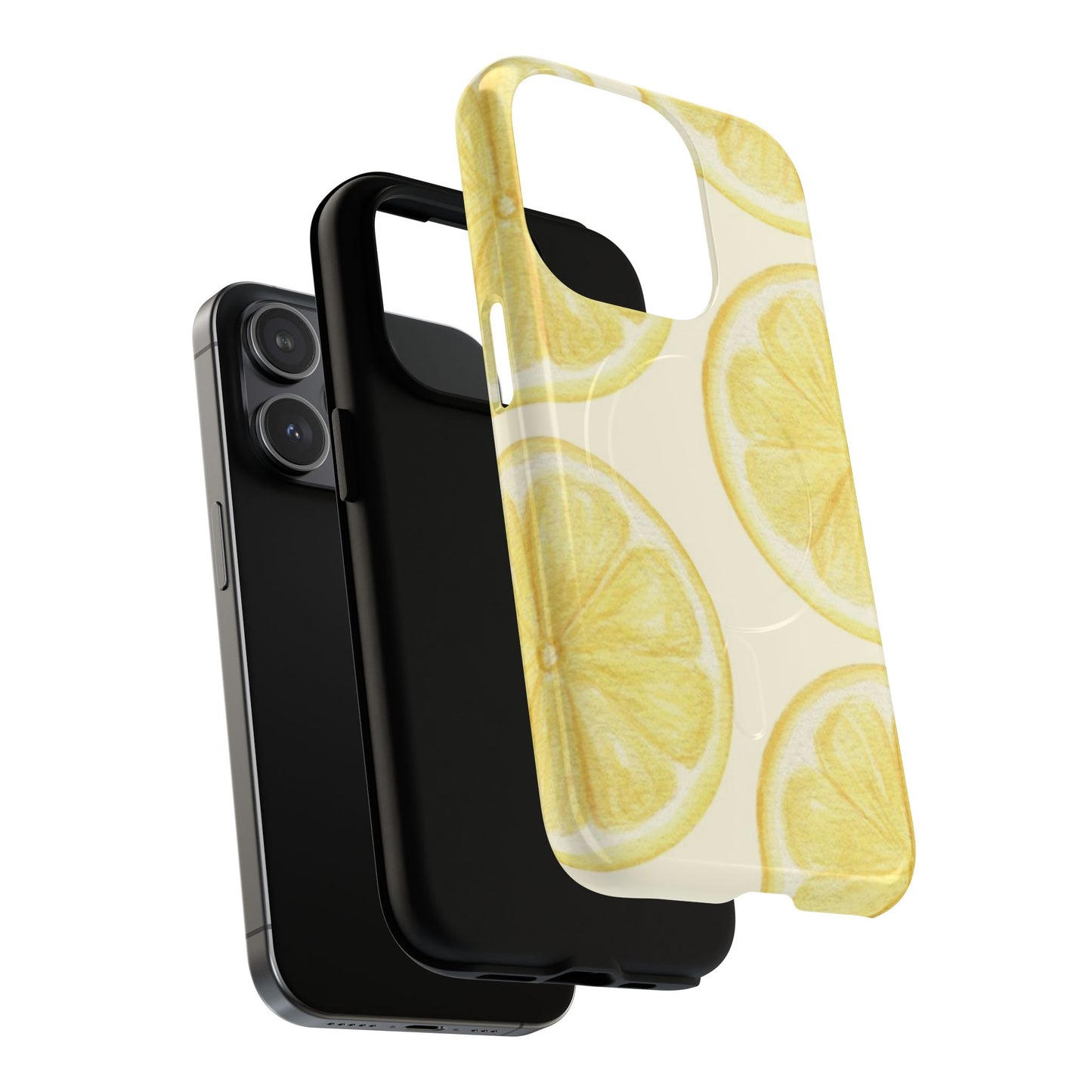 Lemon Slices Tough Magnetic Phone Case — Protective Citrus Pattern