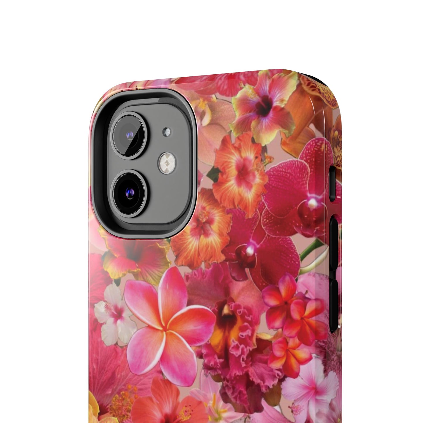 Tough Phone Case — Pink Tropical Floral Orchids Phone Cover