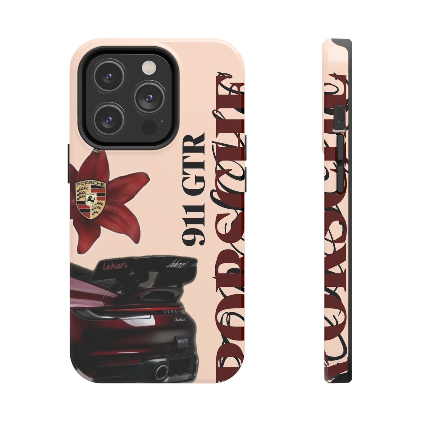 Porsche 911 GT-R Red Orchid Tough Phone Case — Sports Car Protective Cover