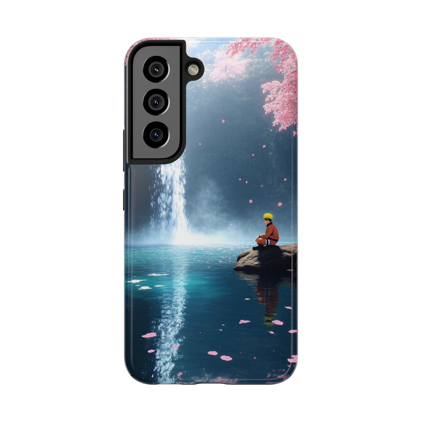 Naruto Scenic Tough Phone Case — Waterfall Meditation Anime Cover