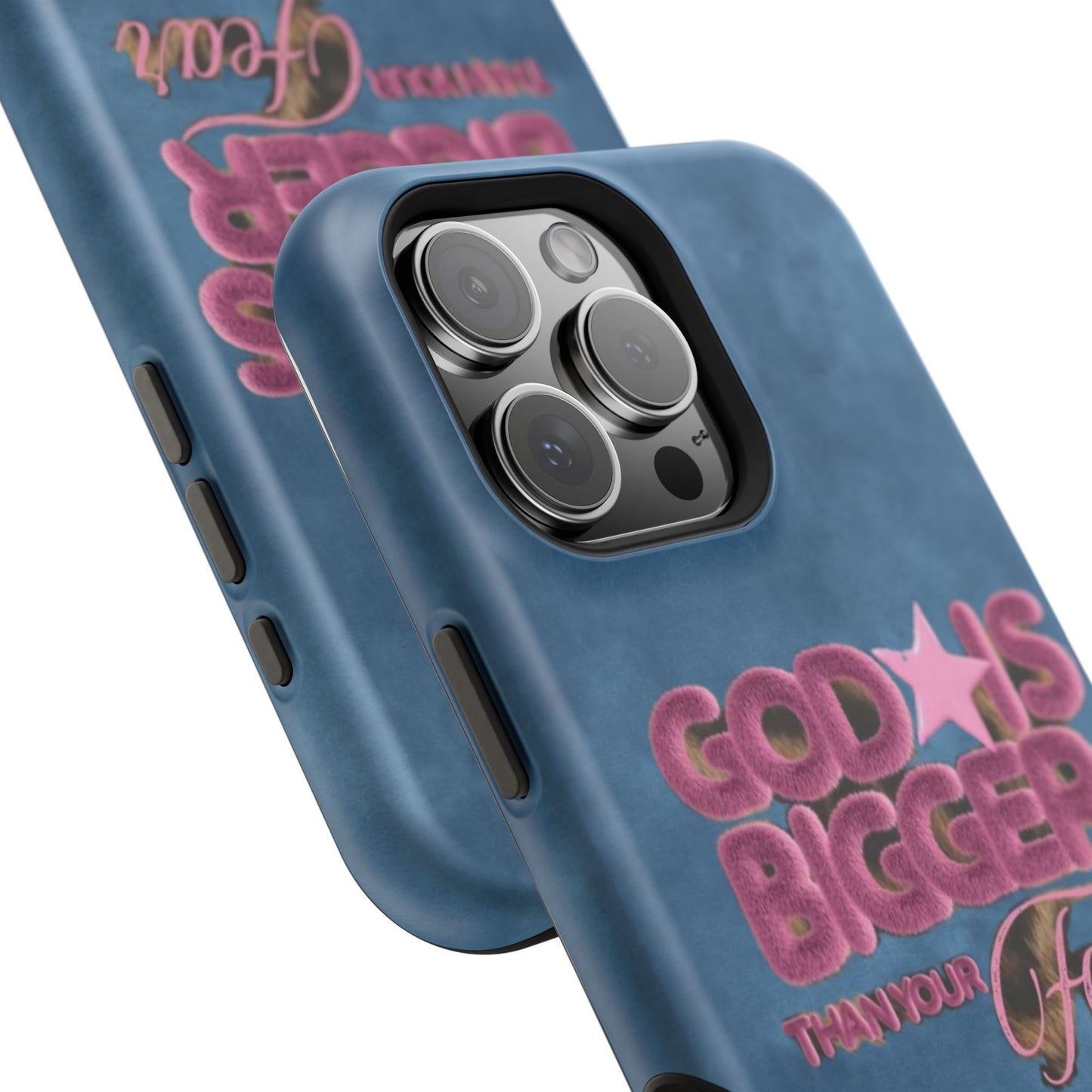 Phone Case — “God Is Bigger Than Your Fear” Magnetic Impact-Resistant Case