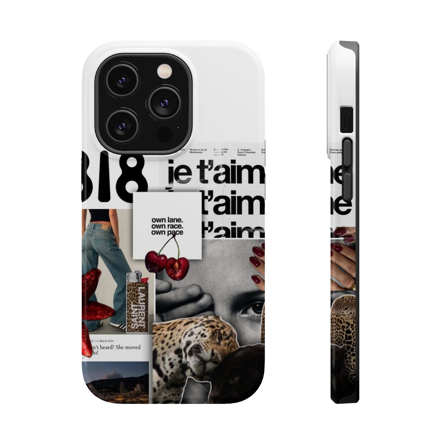 Collage 'Je t’aime' Magnetic Impact-Resistant Phone Case