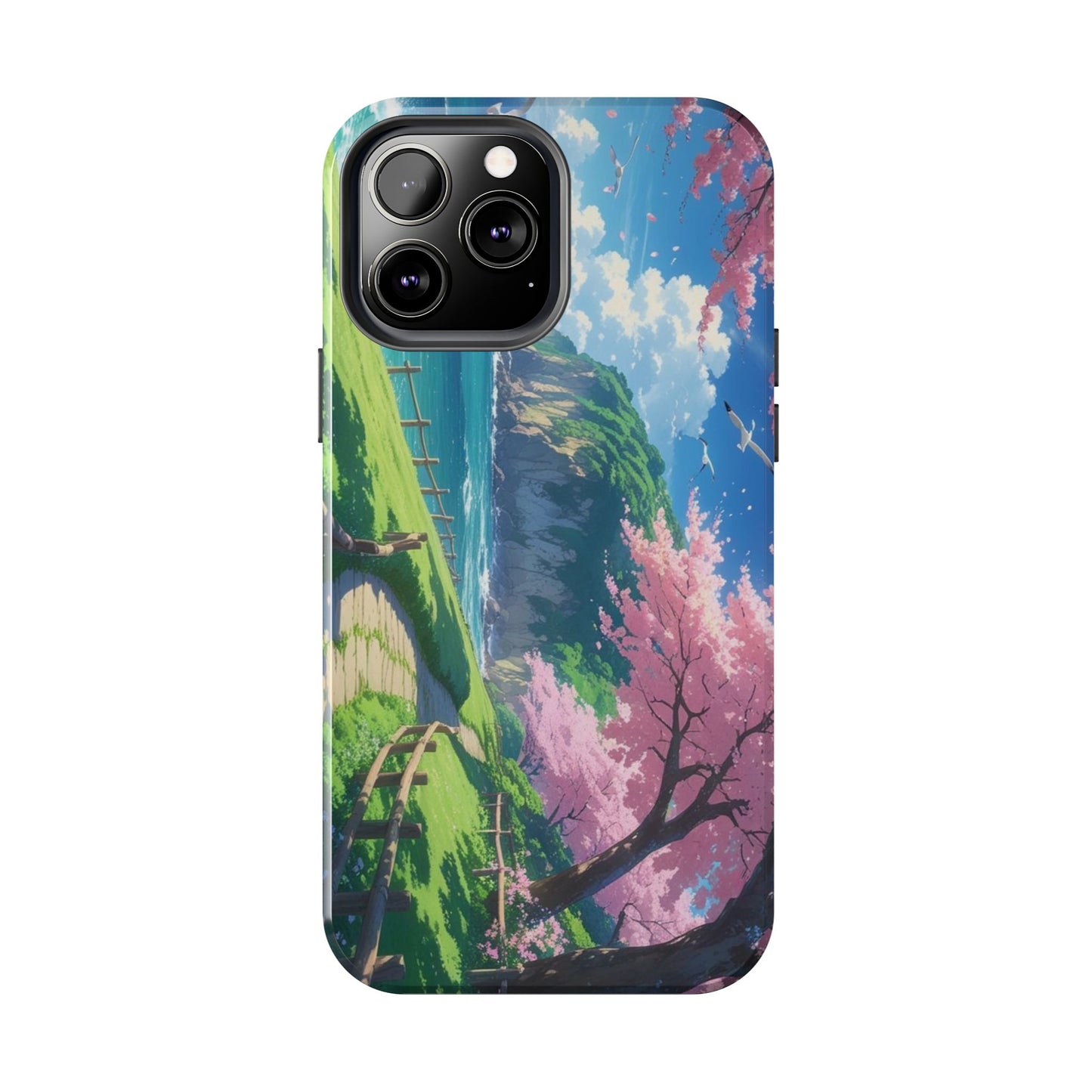Tough Phone Case — Scenic Cherry Blossom Landscape Phone Cover
