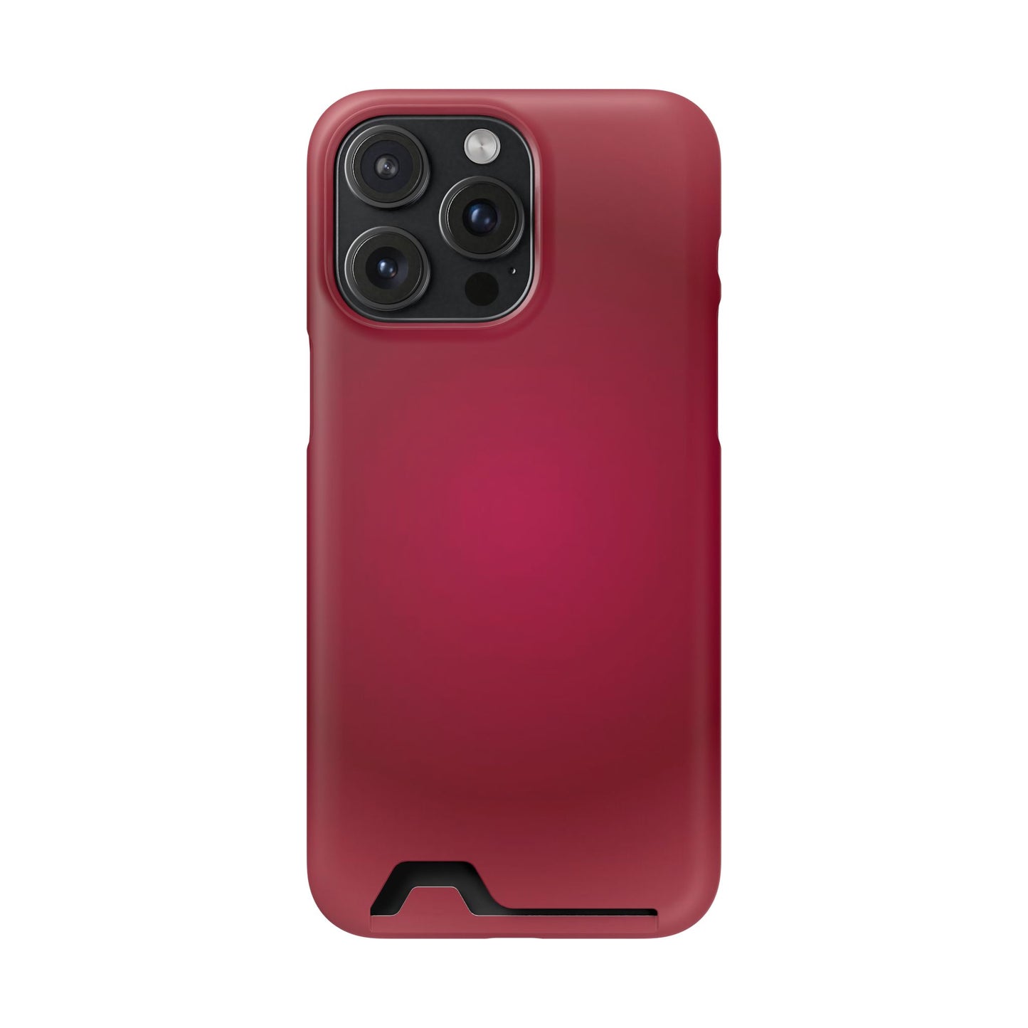 Slim Card-Holder Phone Case — Magnetic Red Wallet Cover