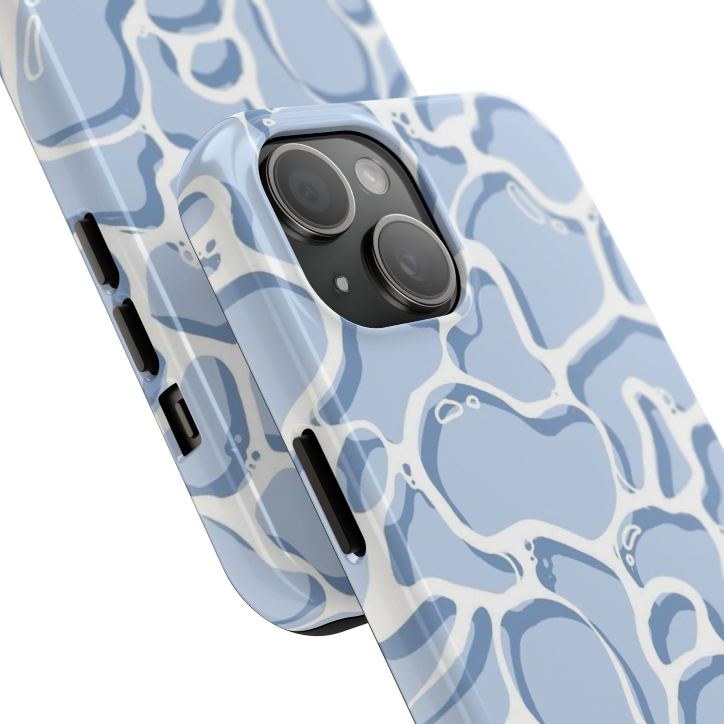 Blue Abstract Pool Pattern Tough Phone Case