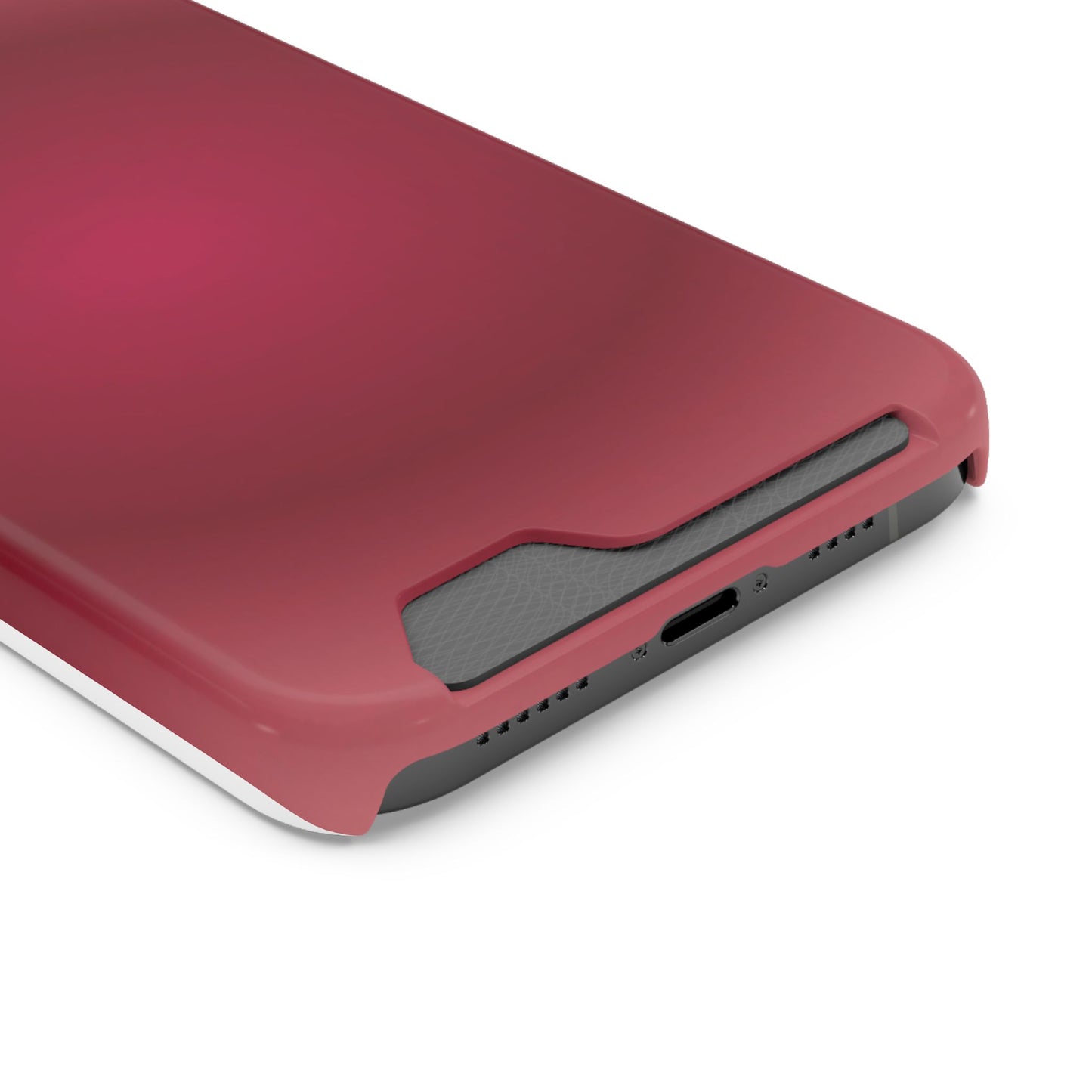 Slim Card-Holder Phone Case — Magnetic Red Wallet Cover