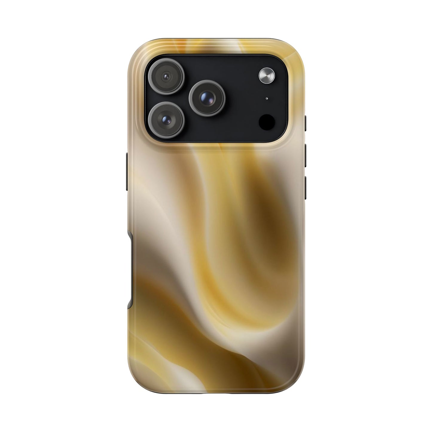 Gold Marble Tough Phone Case — Protective iPhone Case with Elegant Swirl Design
