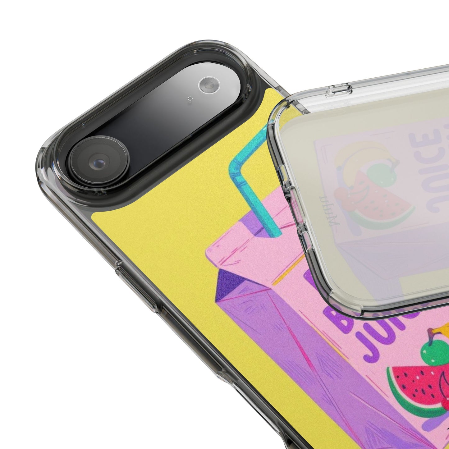 Clear Impact-Resistant Phone Case — "Bad Bitch Juice" Cartoon Juice Box Design