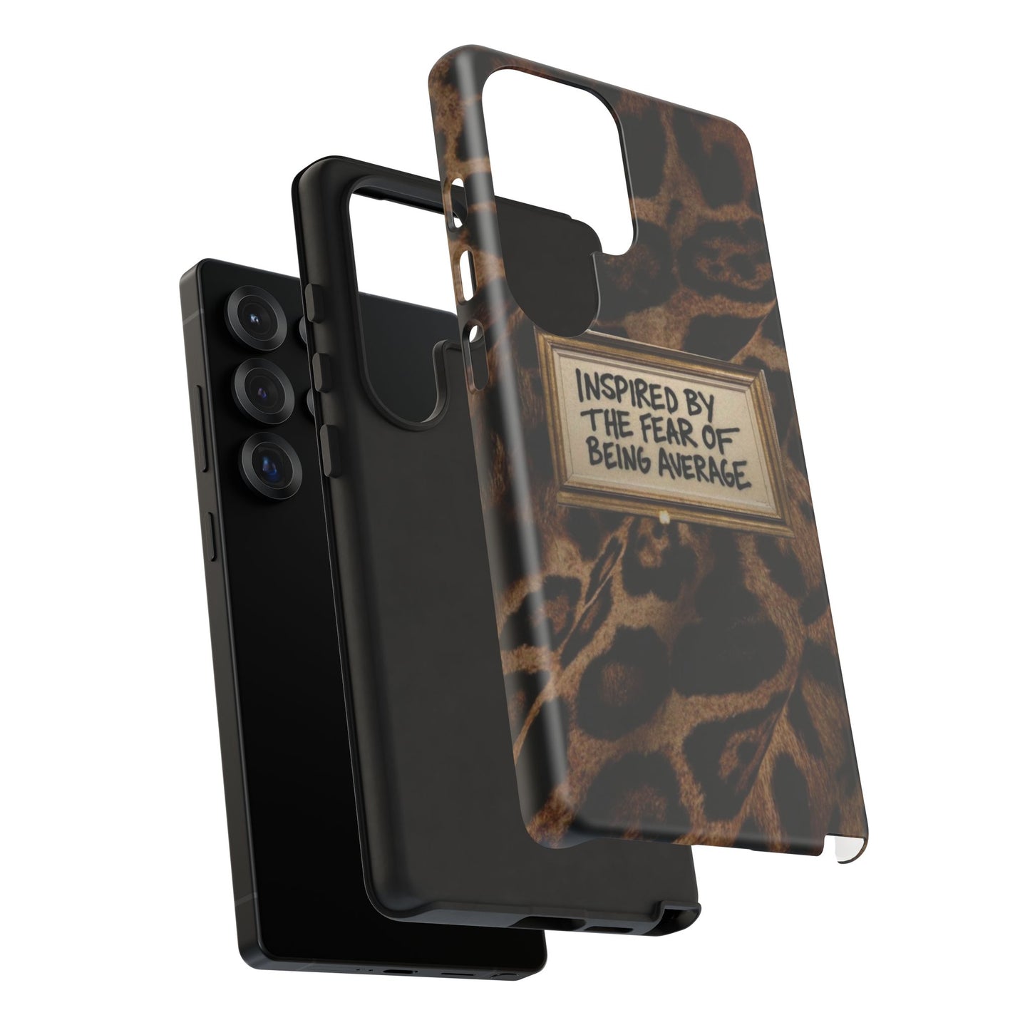 Leopard 'Inspired by the Fear of Being Average' Phone Case