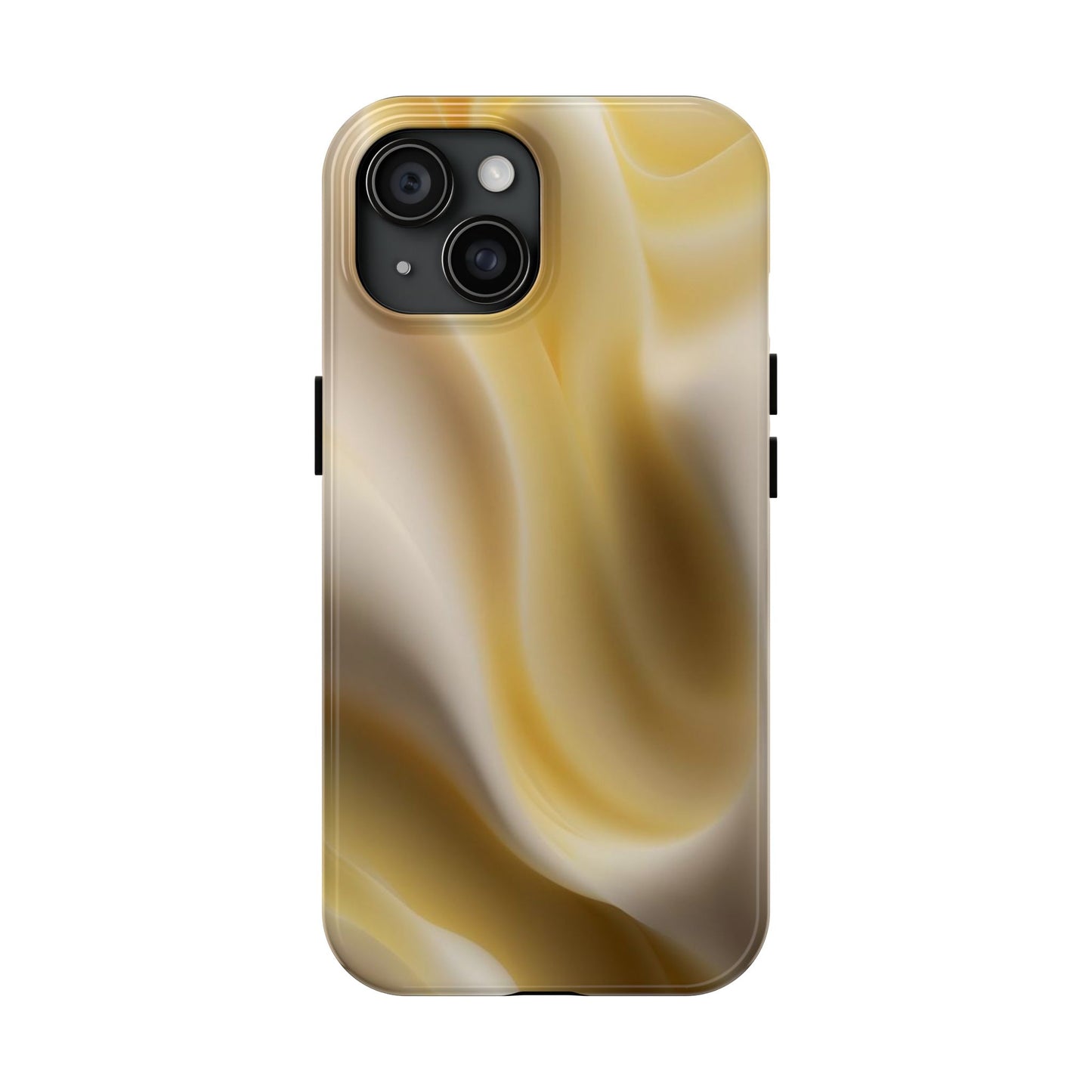 Gold Marble Tough Phone Case — Protective iPhone Case with Elegant Swirl Design