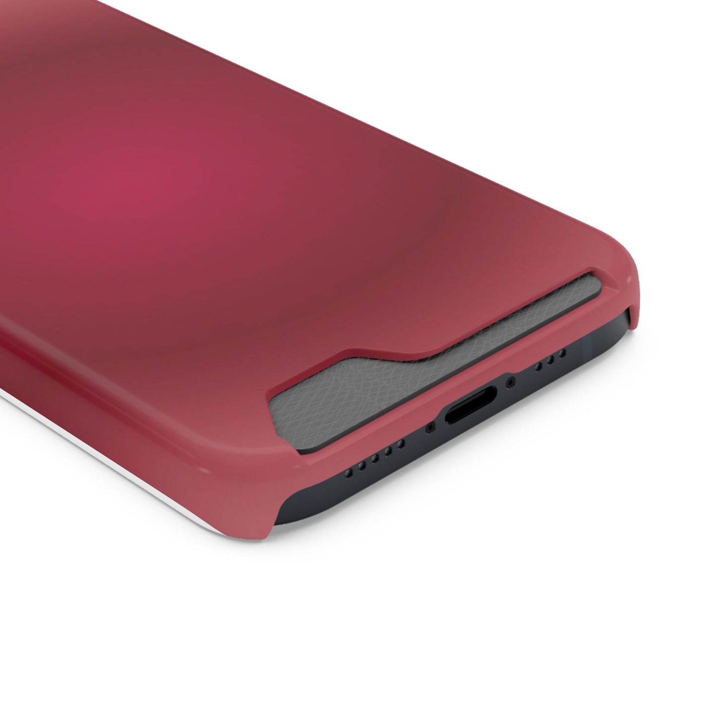 Slim Card-Holder Phone Case — Magnetic Red Wallet Cover