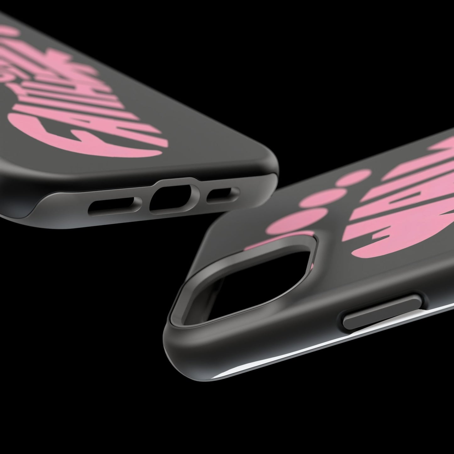 Phone Case — "Walk By Faith" Pink Footprint Magnetic Impact-Resistant Case