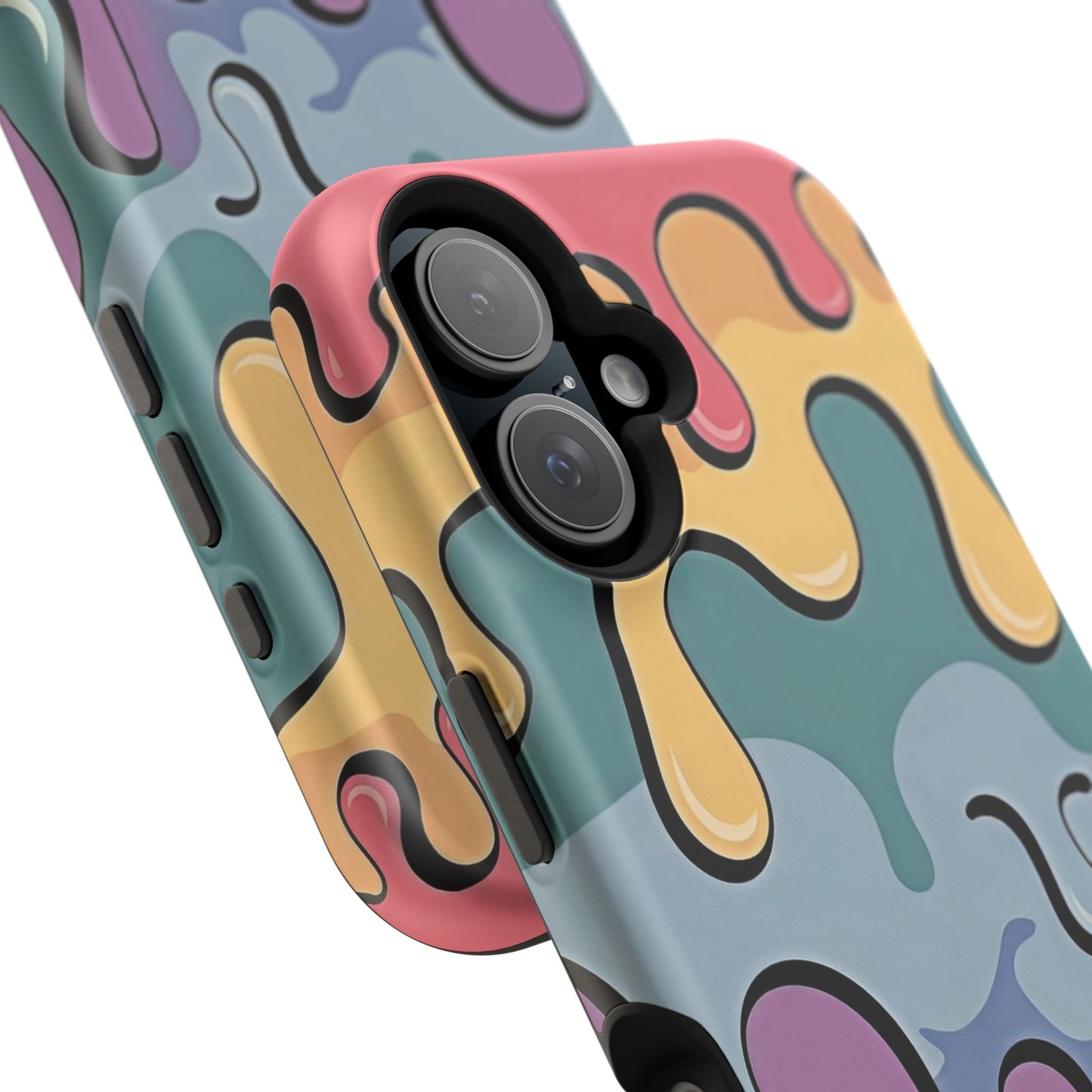 Colorful Drip Magnetic Phone Case — Impact-Resistant iPhone Cover