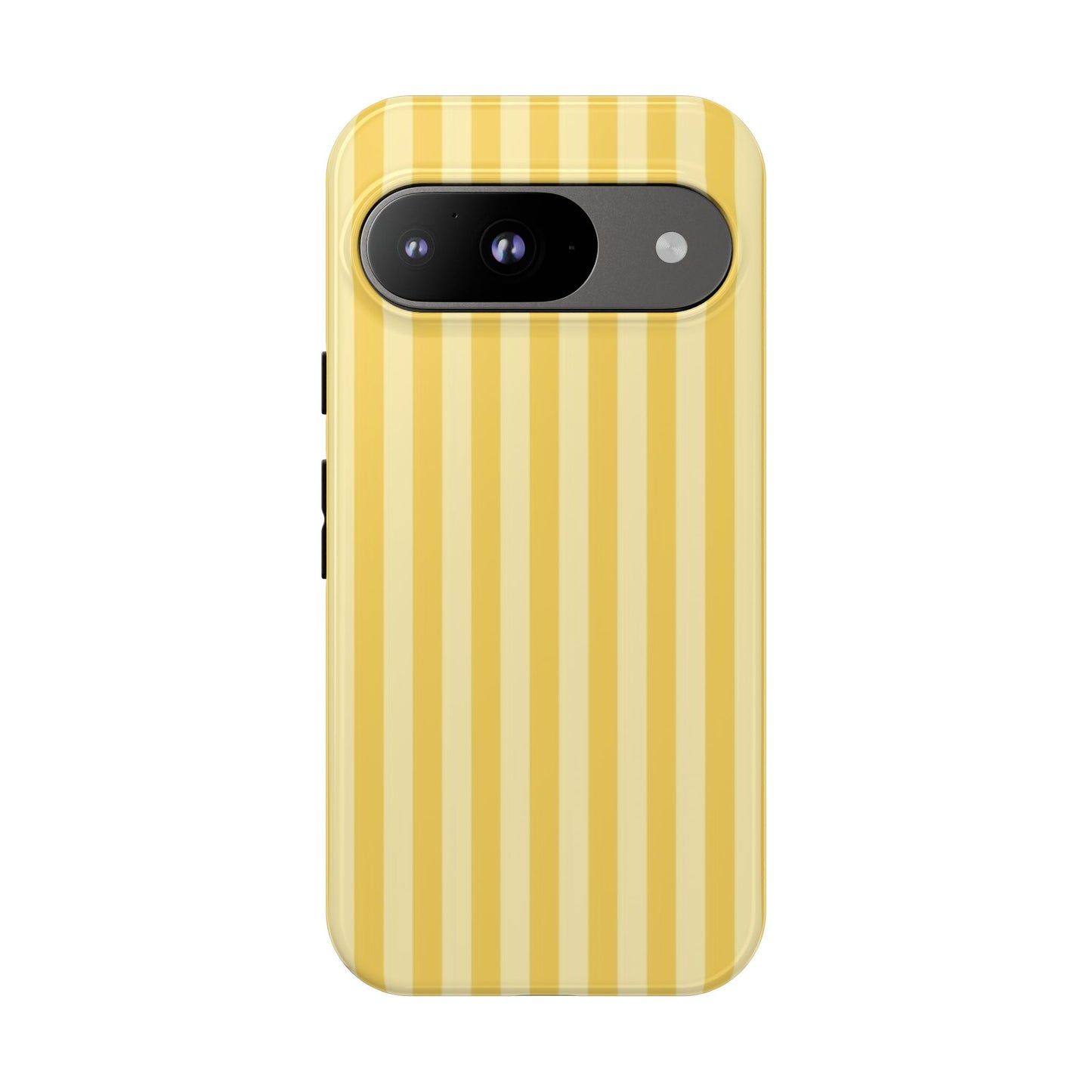 Yellow Stripe Tough Phone Case — Durable Protective iPhone Cover