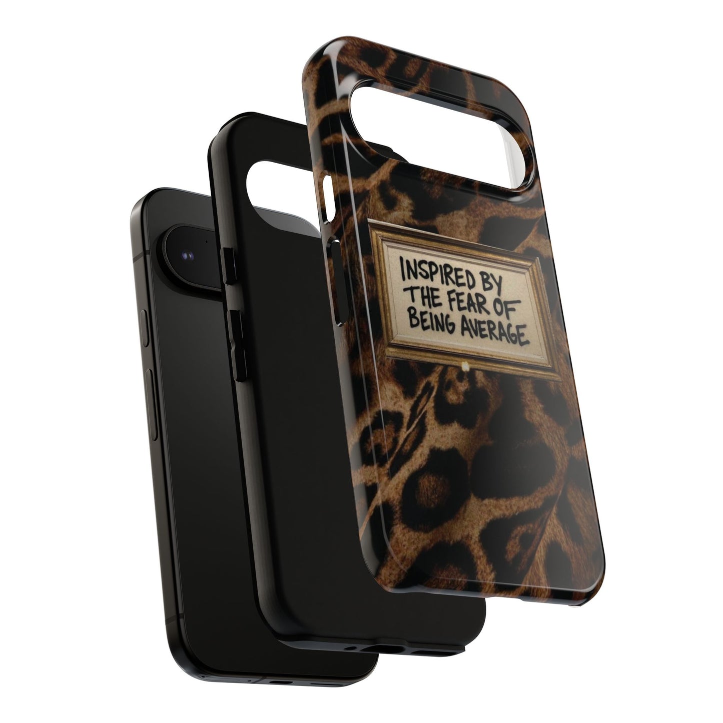 Leopard 'Inspired by the Fear of Being Average' Phone Case