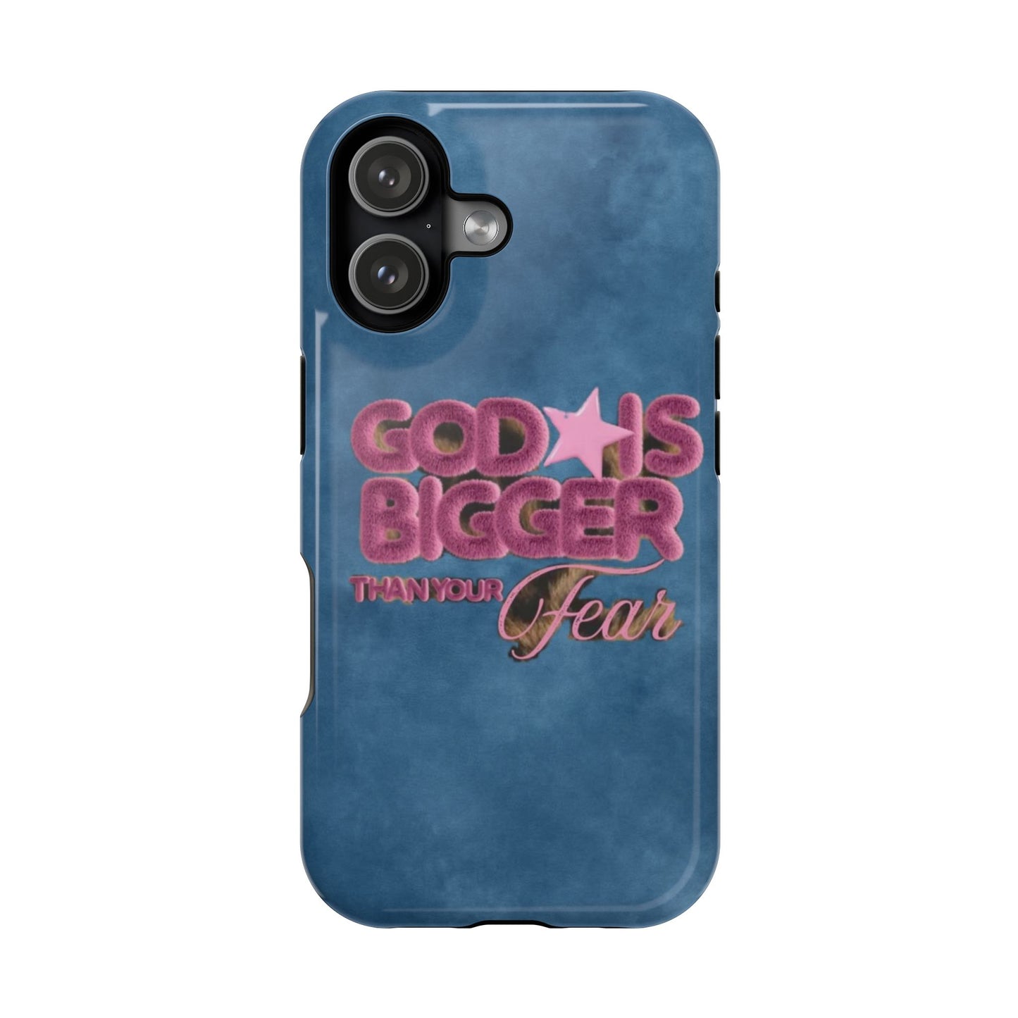 Phone Case — “God Is Bigger Than Your Fear” Magnetic Impact-Resistant Case