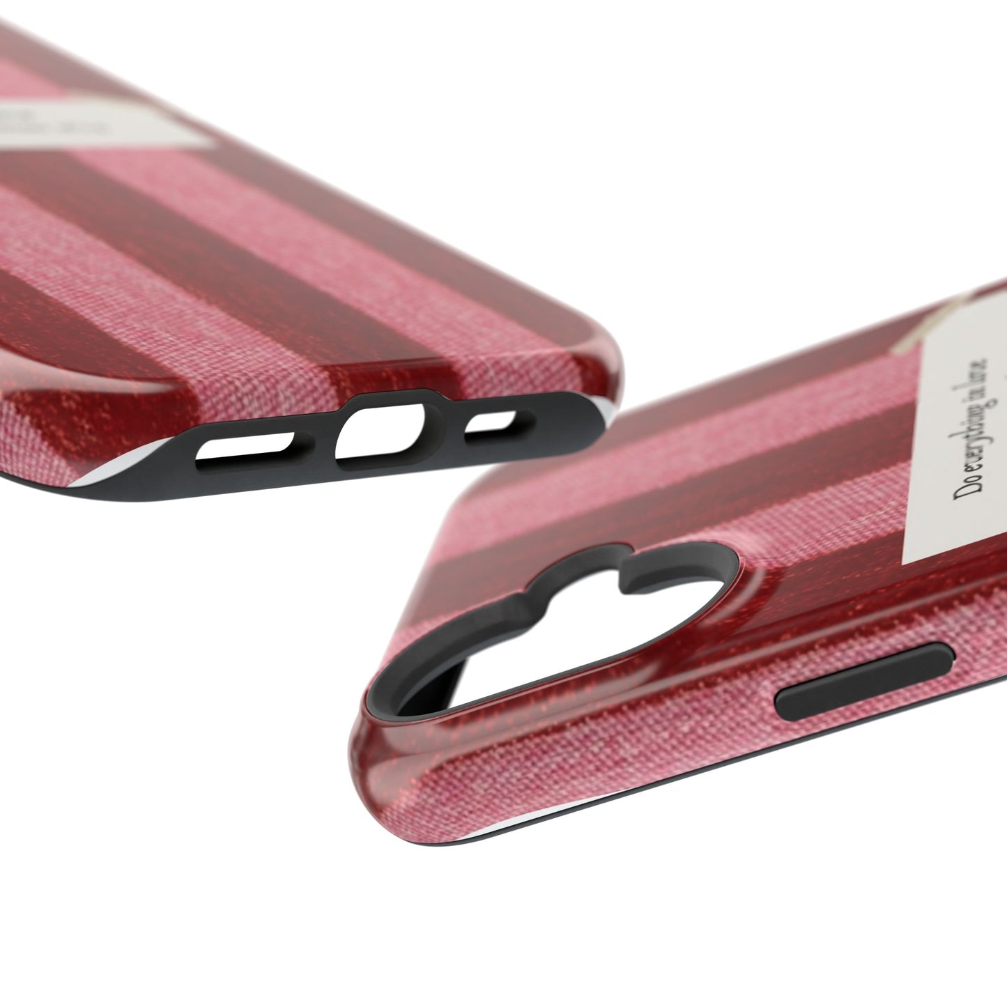 Christian Quote Red Stripe Phone Case — “Do everything in love” Magnetic Impact-Resistant Case