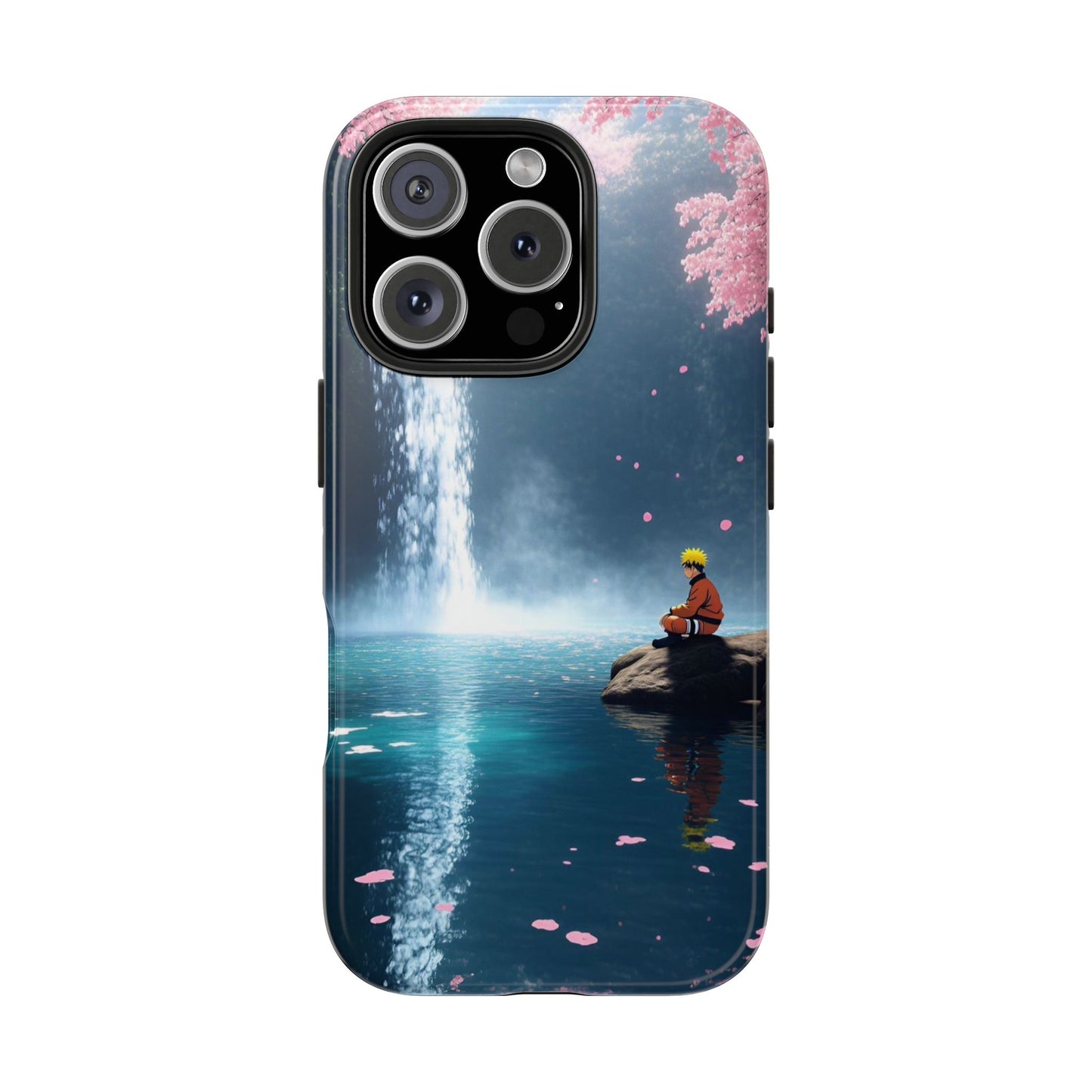 Naruto Scenic Tough Phone Case — Waterfall Meditation Anime Cover
