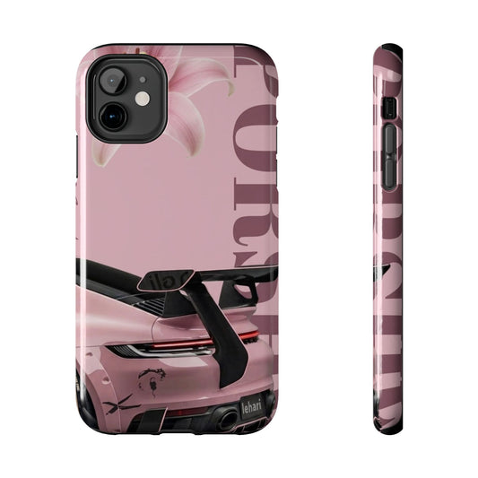 Pink Racing Car Tough Phone Case — 'Queen' Sportback Design