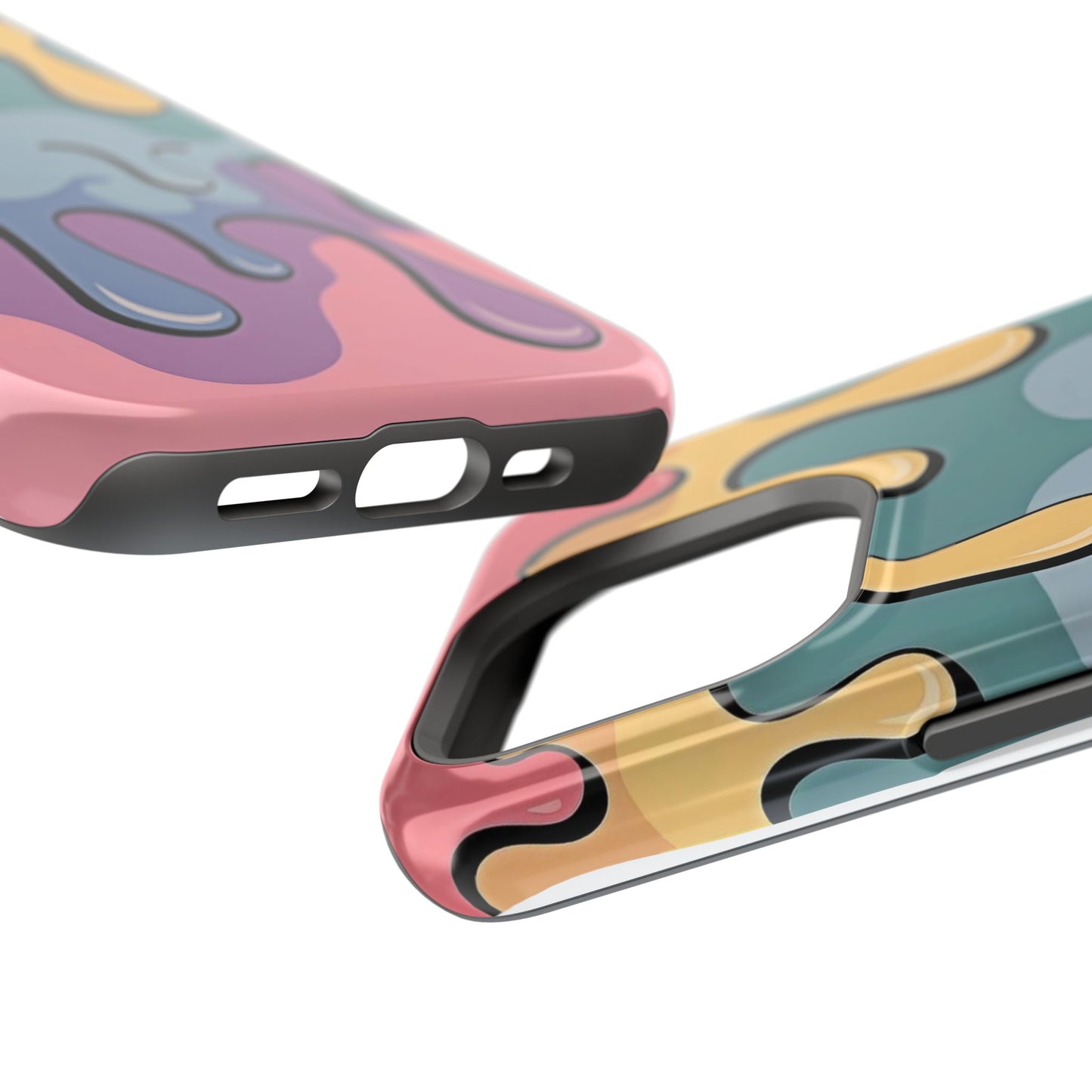 Colorful Drip Magnetic Phone Case — Impact-Resistant iPhone Cover
