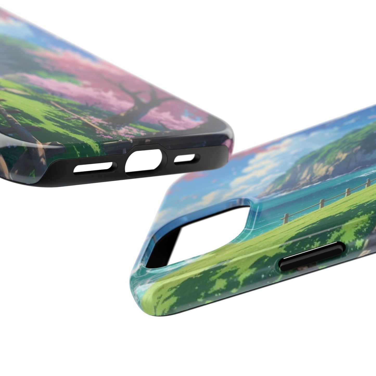 Tough Phone Case — Scenic Cherry Blossom Landscape Phone Cover