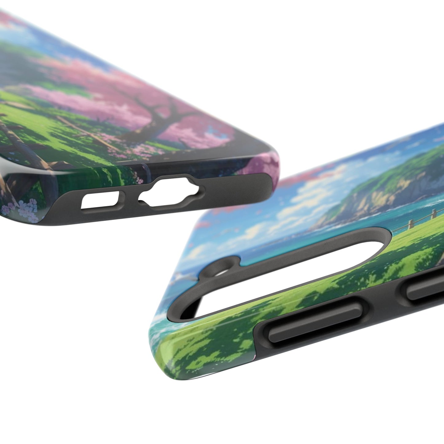 Tough Phone Case — Scenic Cherry Blossom Landscape Phone Cover