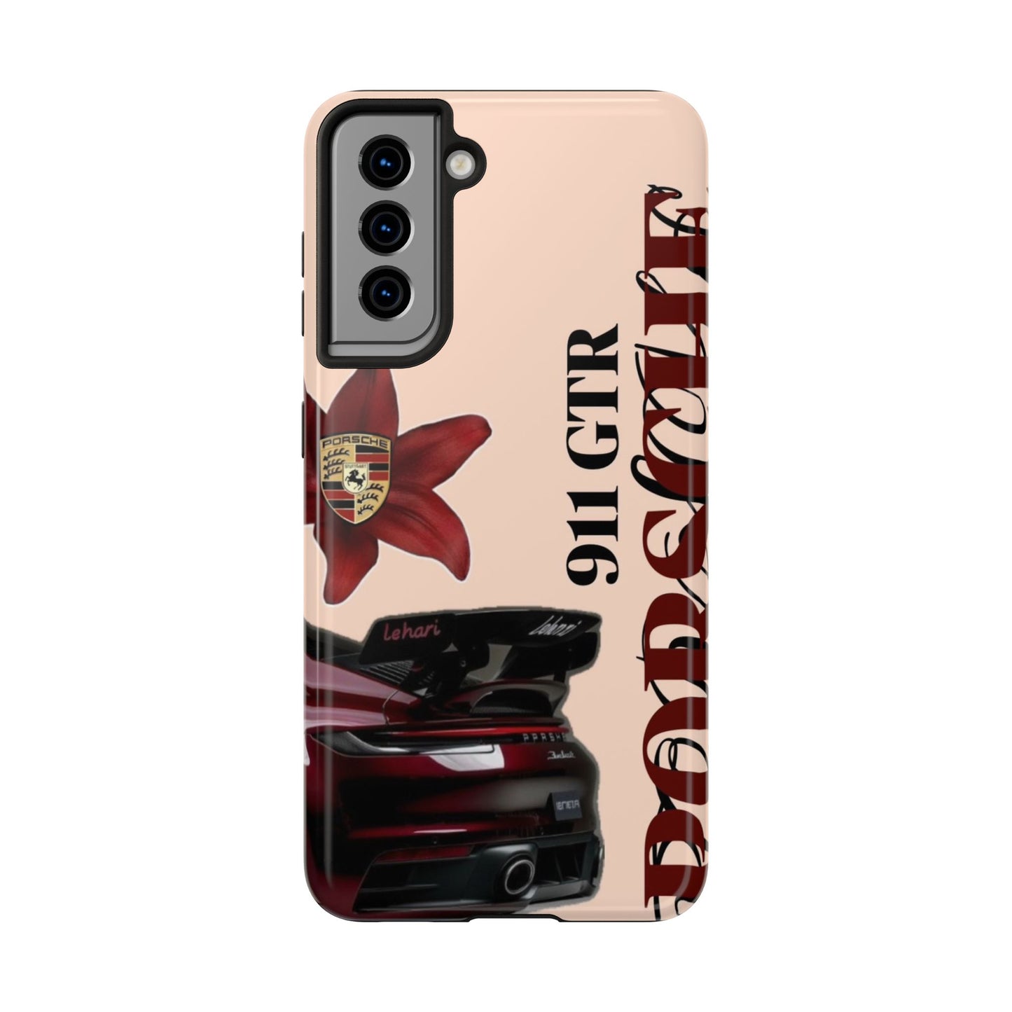 Porsche 911 GT-R Red Orchid Tough Phone Case — Sports Car Protective Cover
