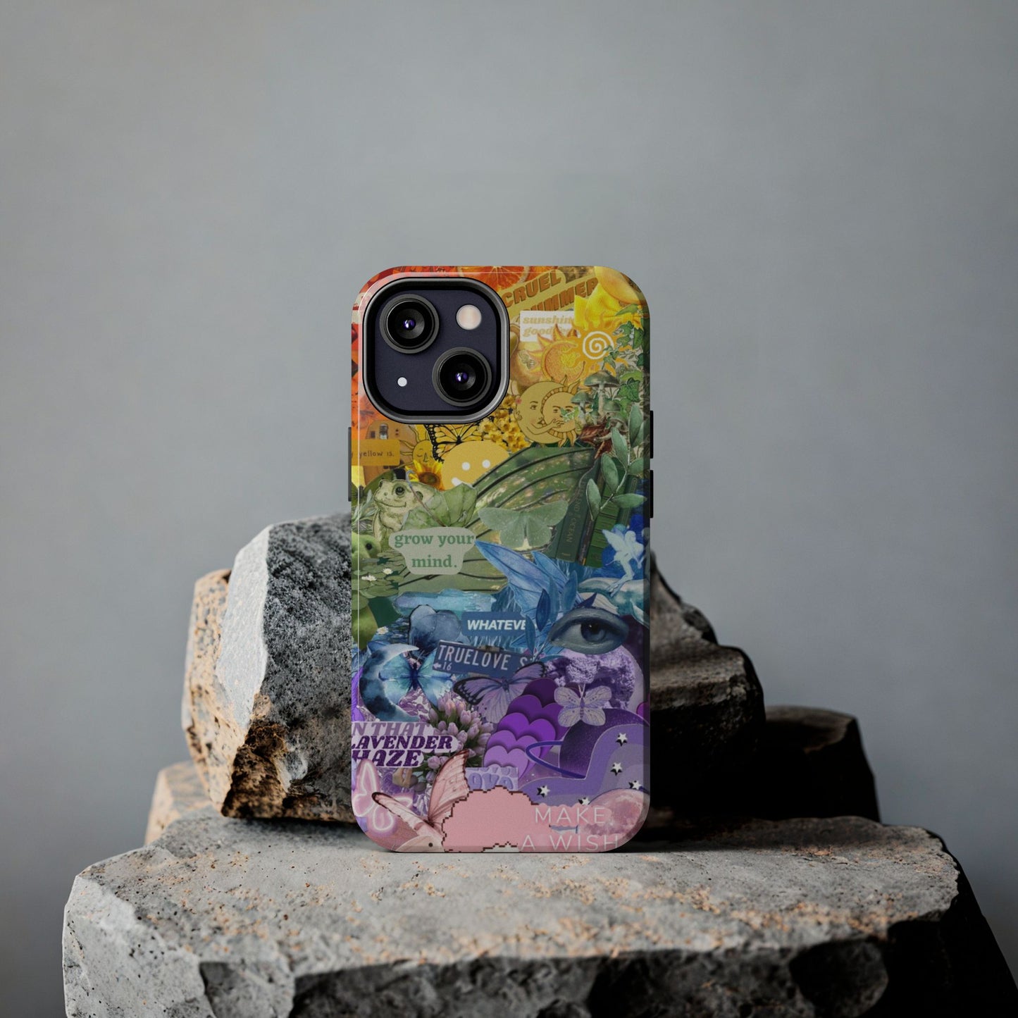 Collage Art Phone Case — 'Grow Your Mind' Lavender Haze Tough Case