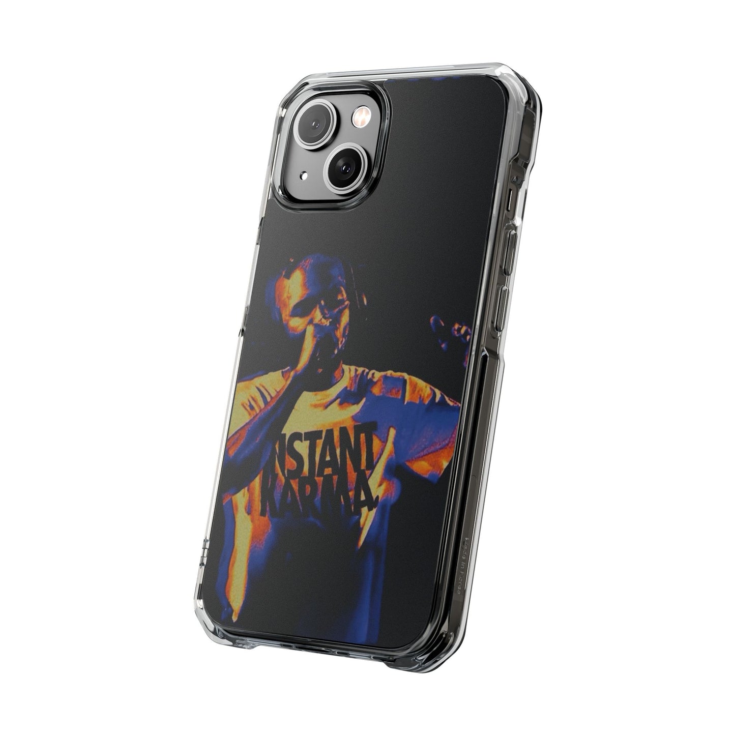 Clear Magnetic Phone Case — Live Concert Microphone Design