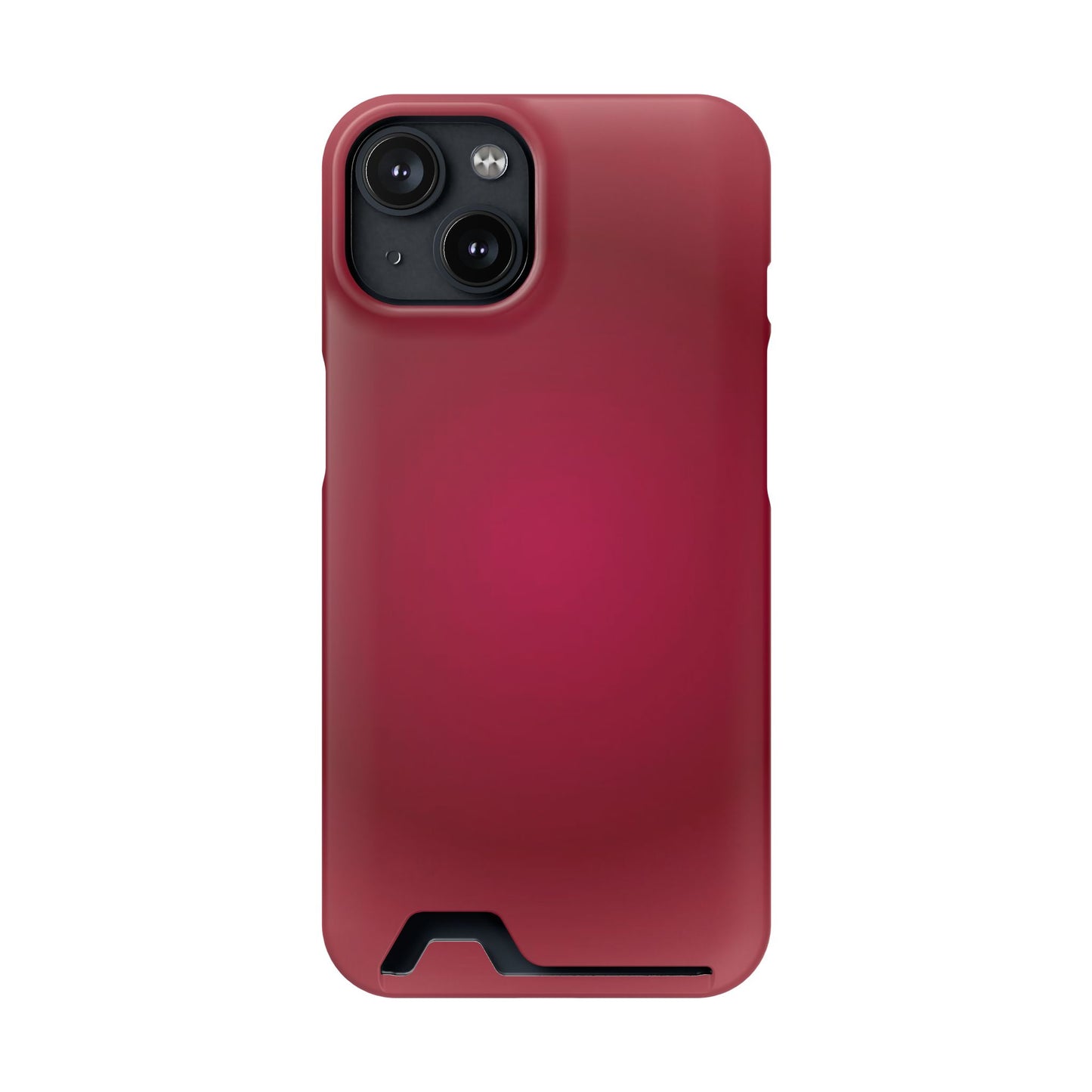 Slim Card-Holder Phone Case — Magnetic Red Wallet Cover
