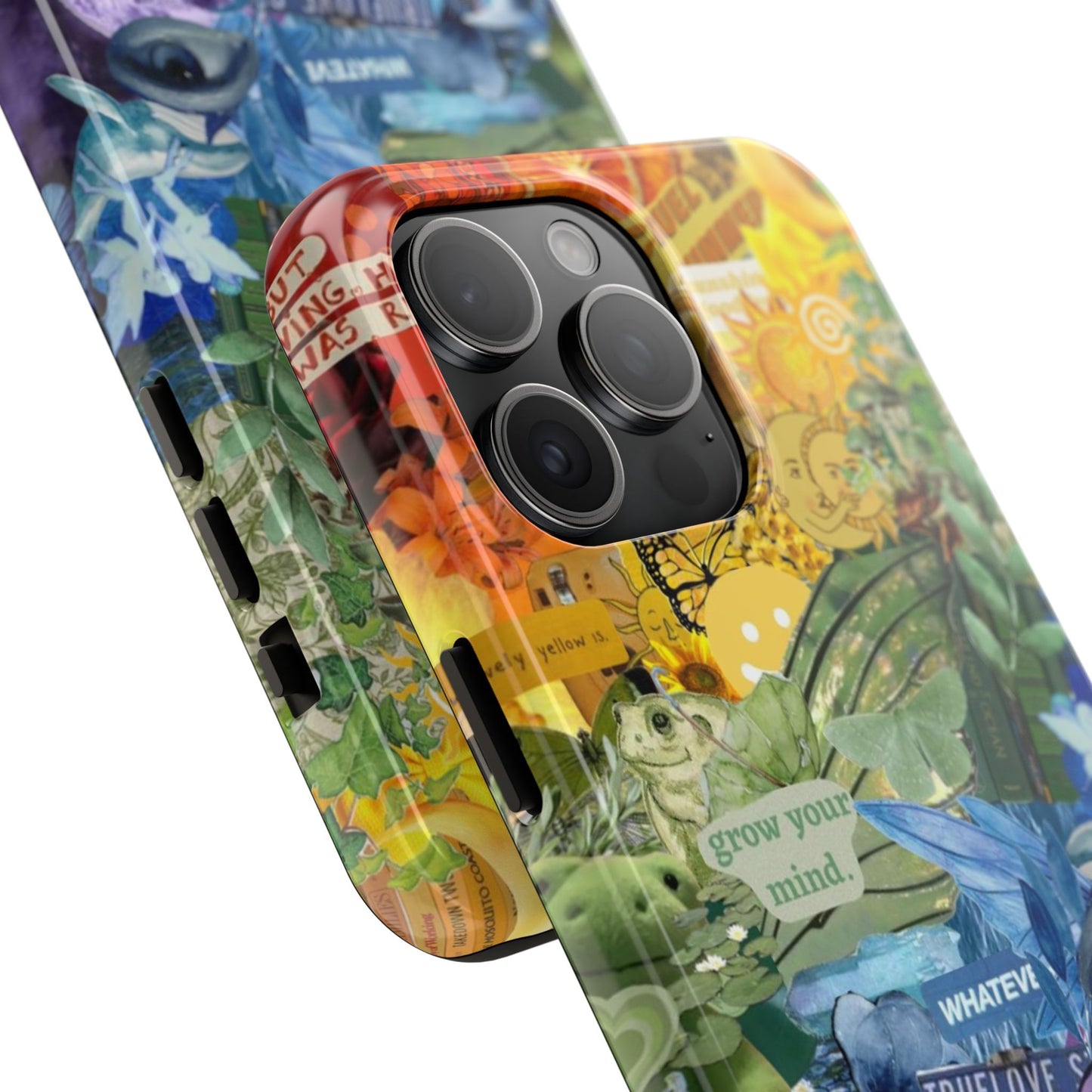 Collage Art Phone Case — 'Grow Your Mind' Lavender Haze Tough Case