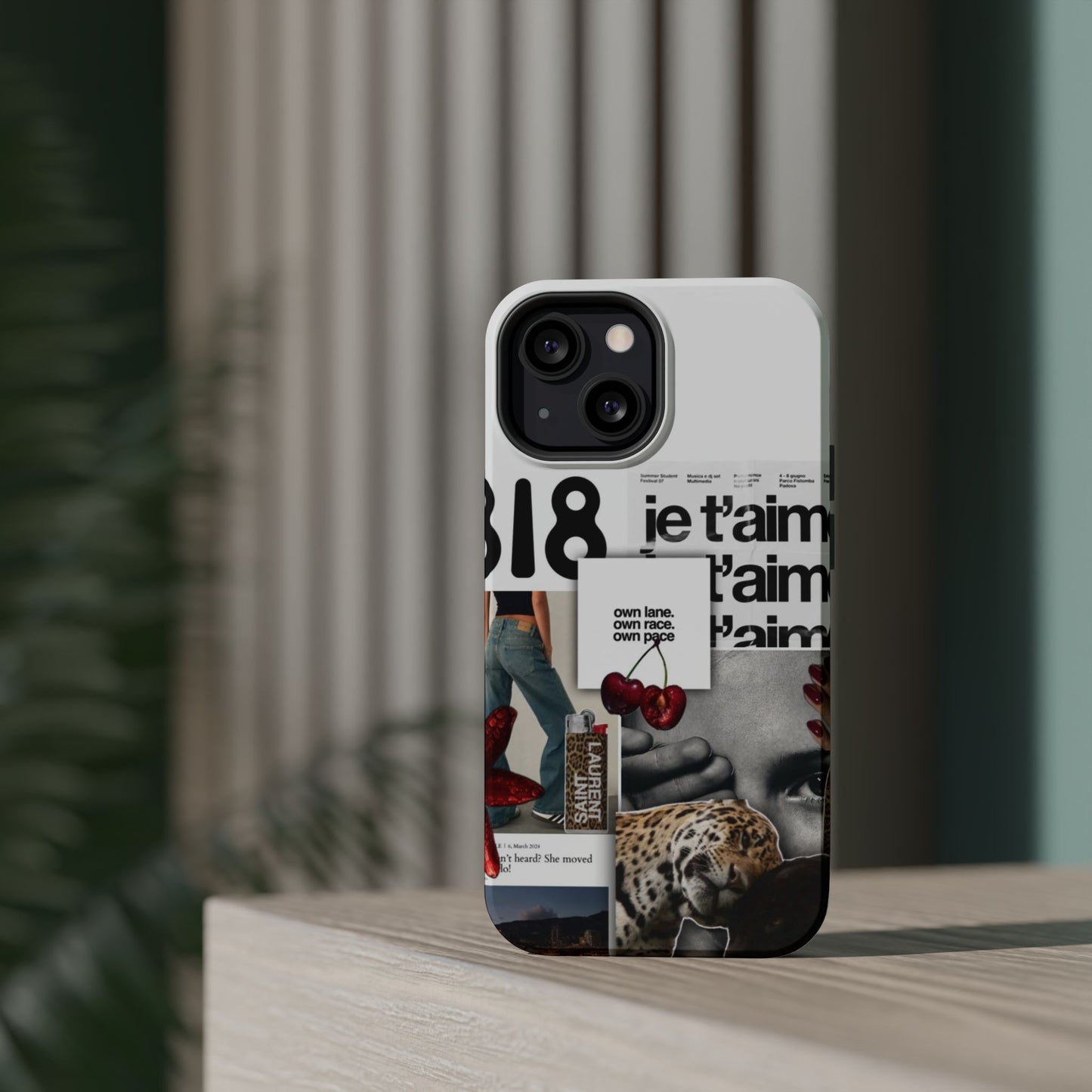 Collage 'Je t’aime' Magnetic Impact-Resistant Phone Case