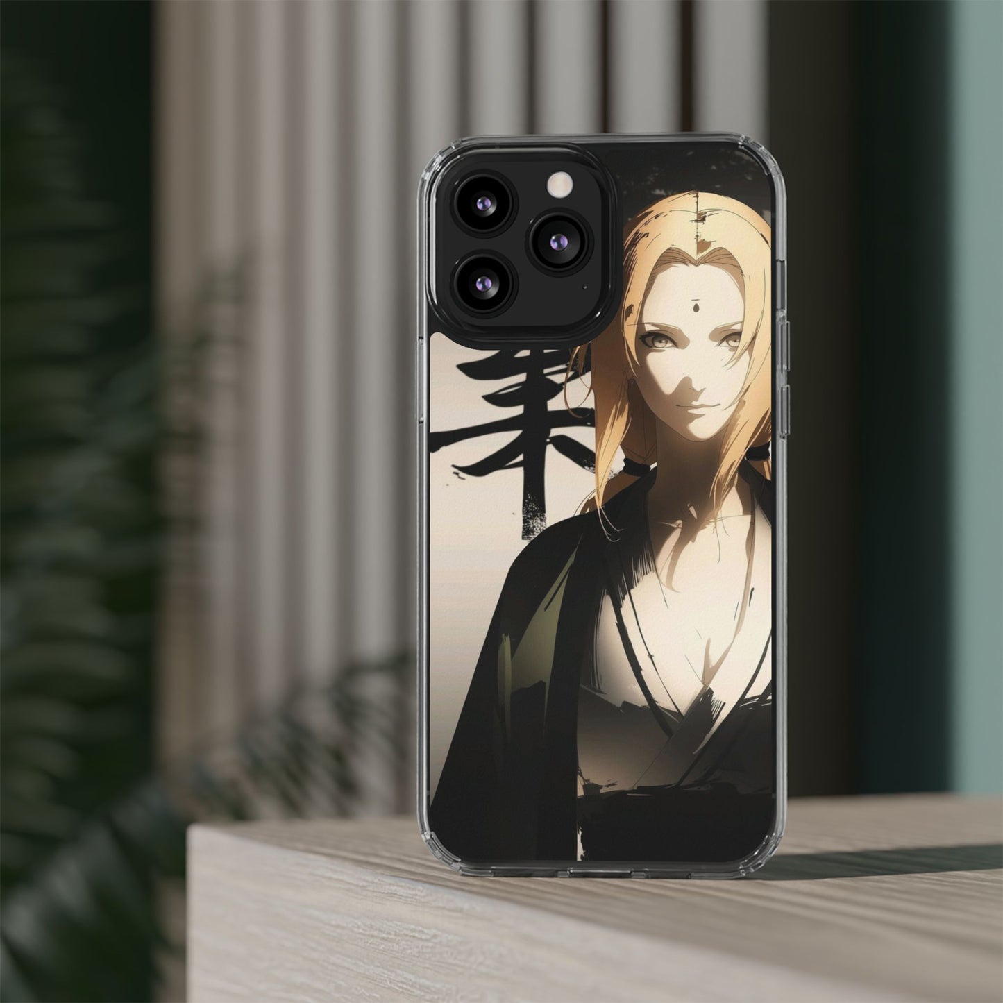 Clear Anime Character Impact-Resistant Phone Case