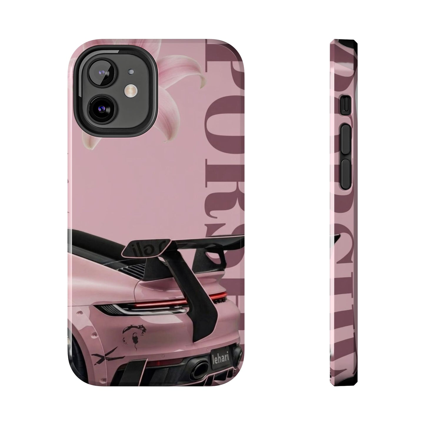 Pink Racing Car Tough Phone Case — 'Queen' Sportback Design
