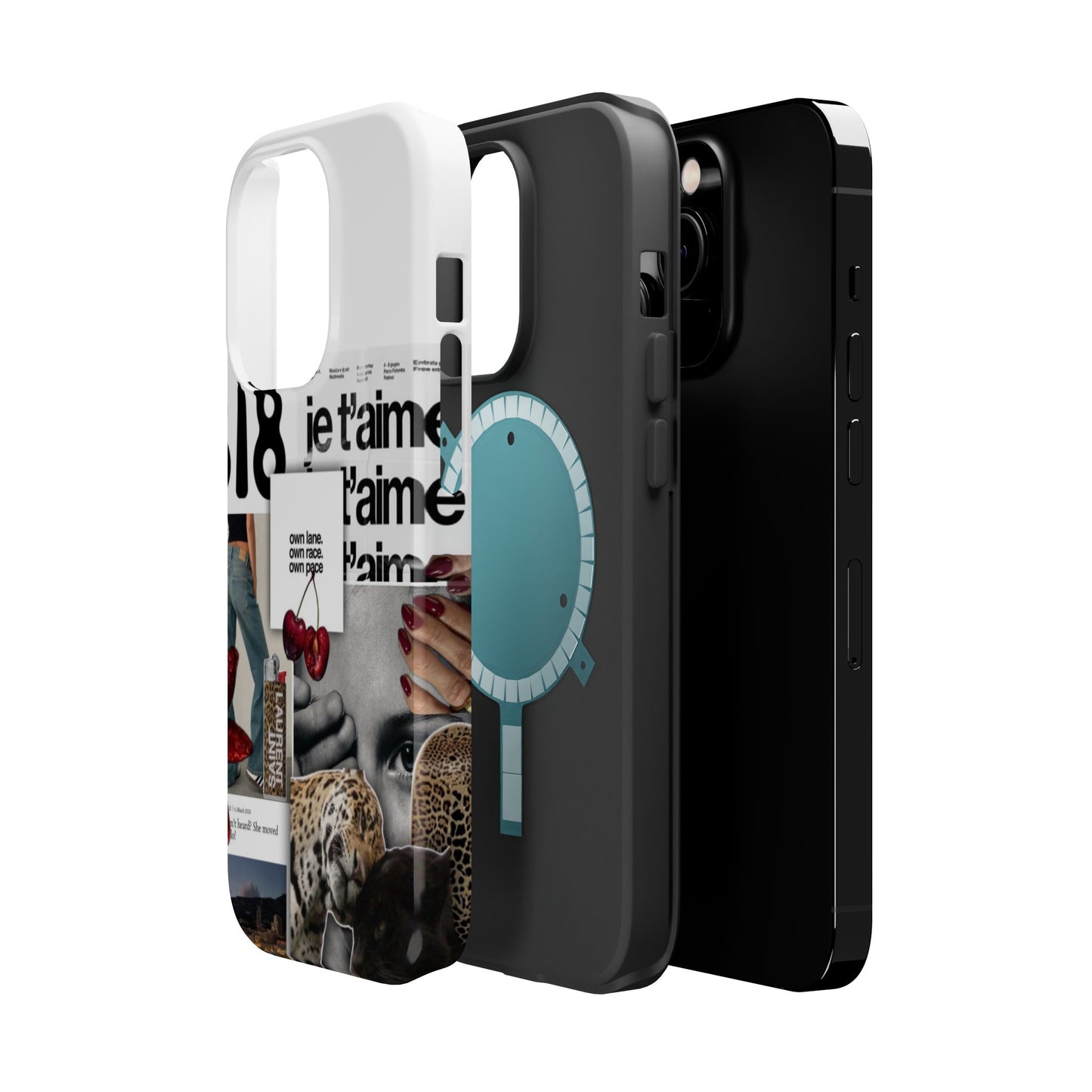 Collage 'Je t’aime' Magnetic Impact-Resistant Phone Case