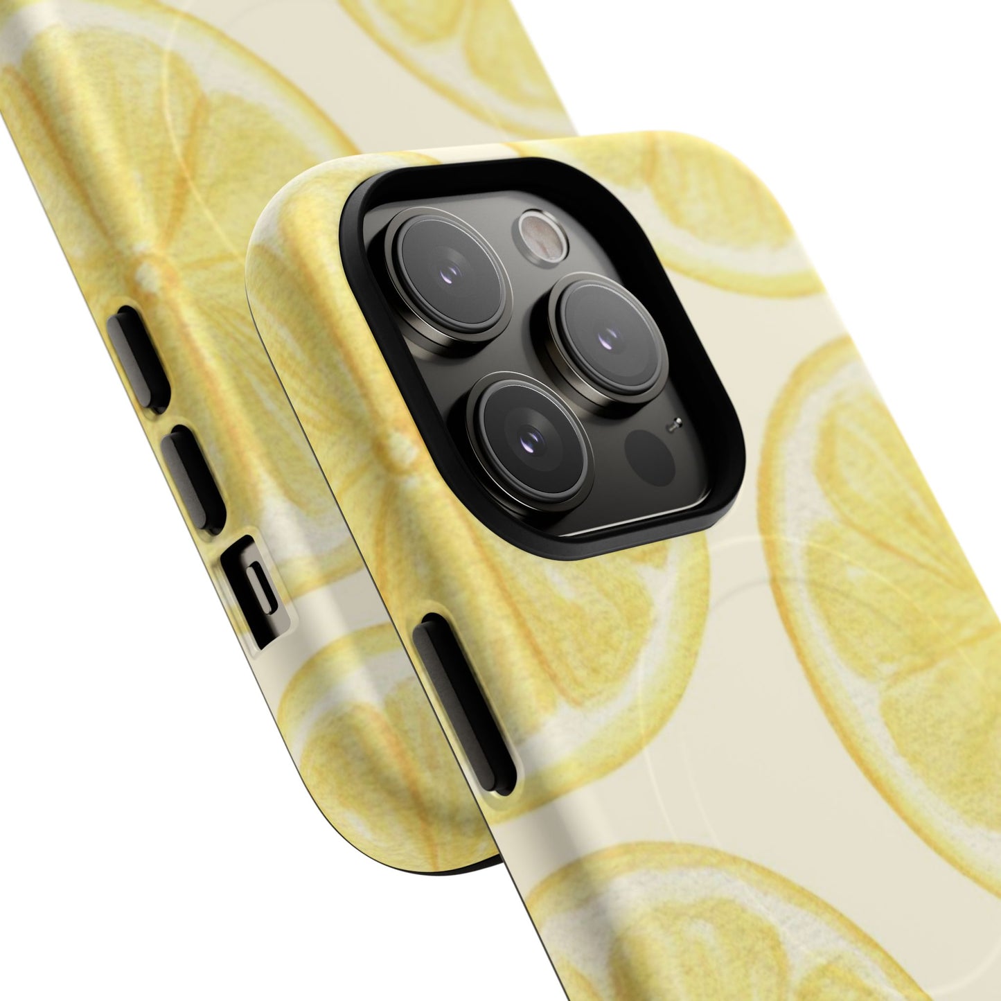 Lemon Slices Tough Magnetic Phone Case — Protective Citrus Pattern