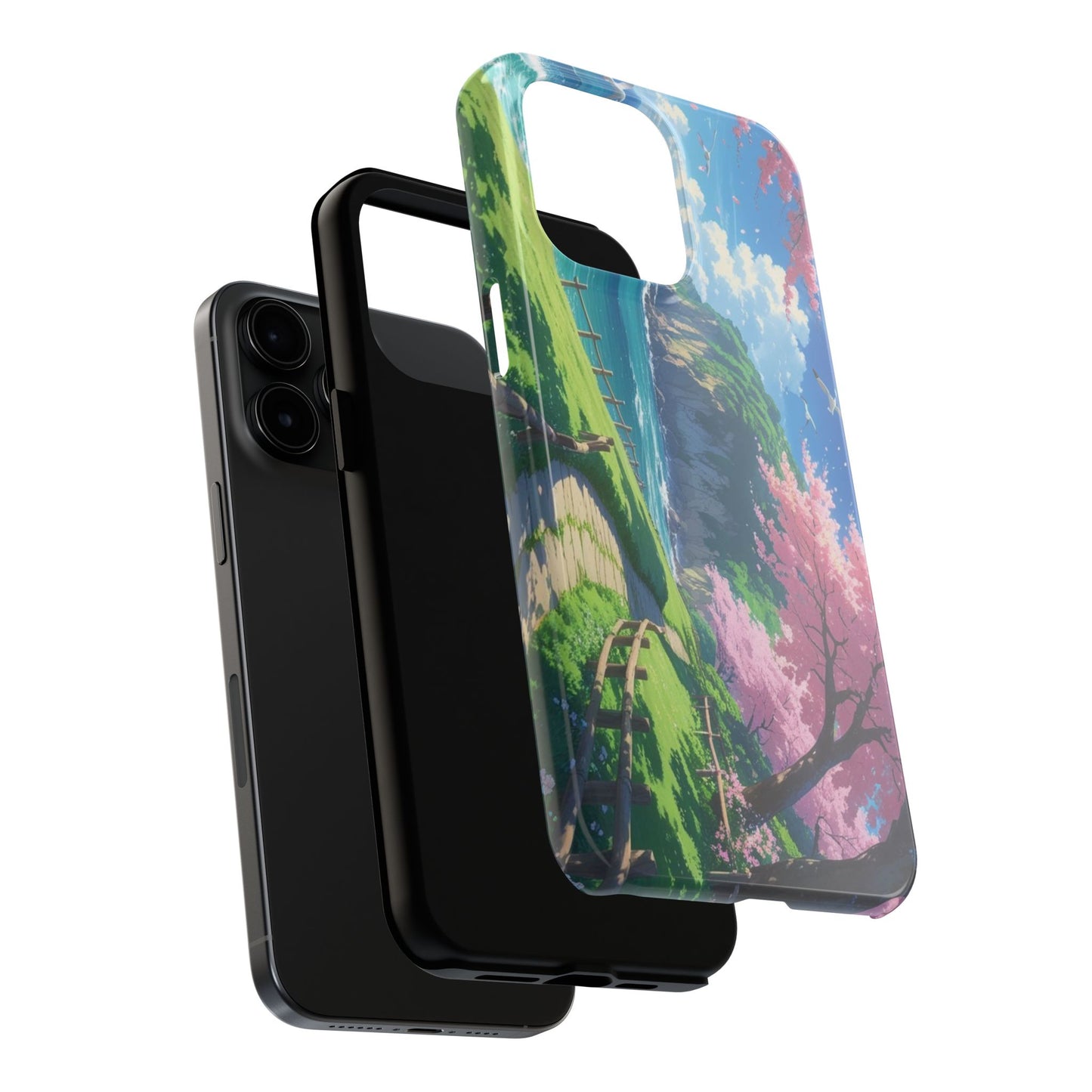 Tough Phone Case — Scenic Cherry Blossom Landscape Phone Cover