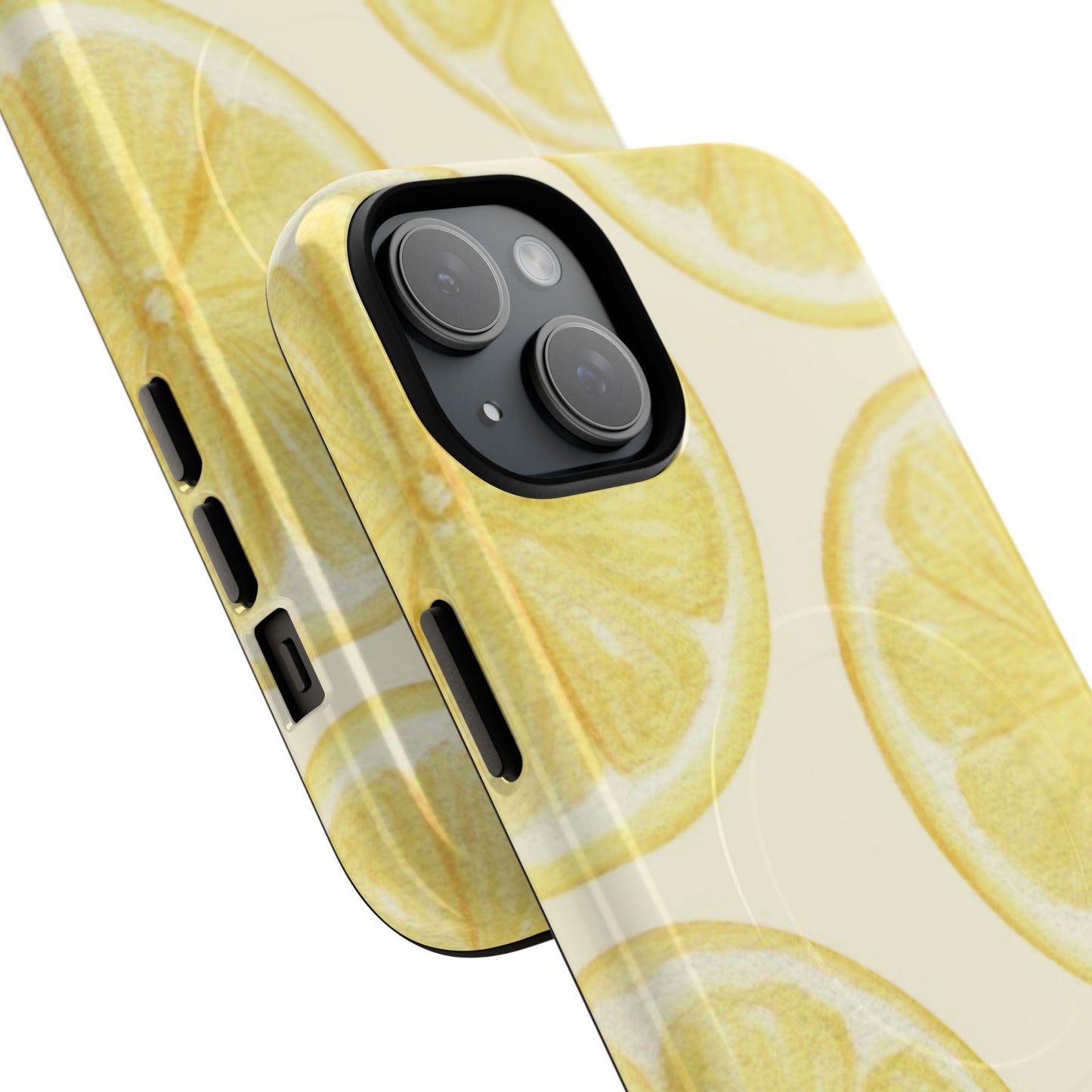 Lemon Slices Tough Magnetic Phone Case — Protective Citrus Pattern