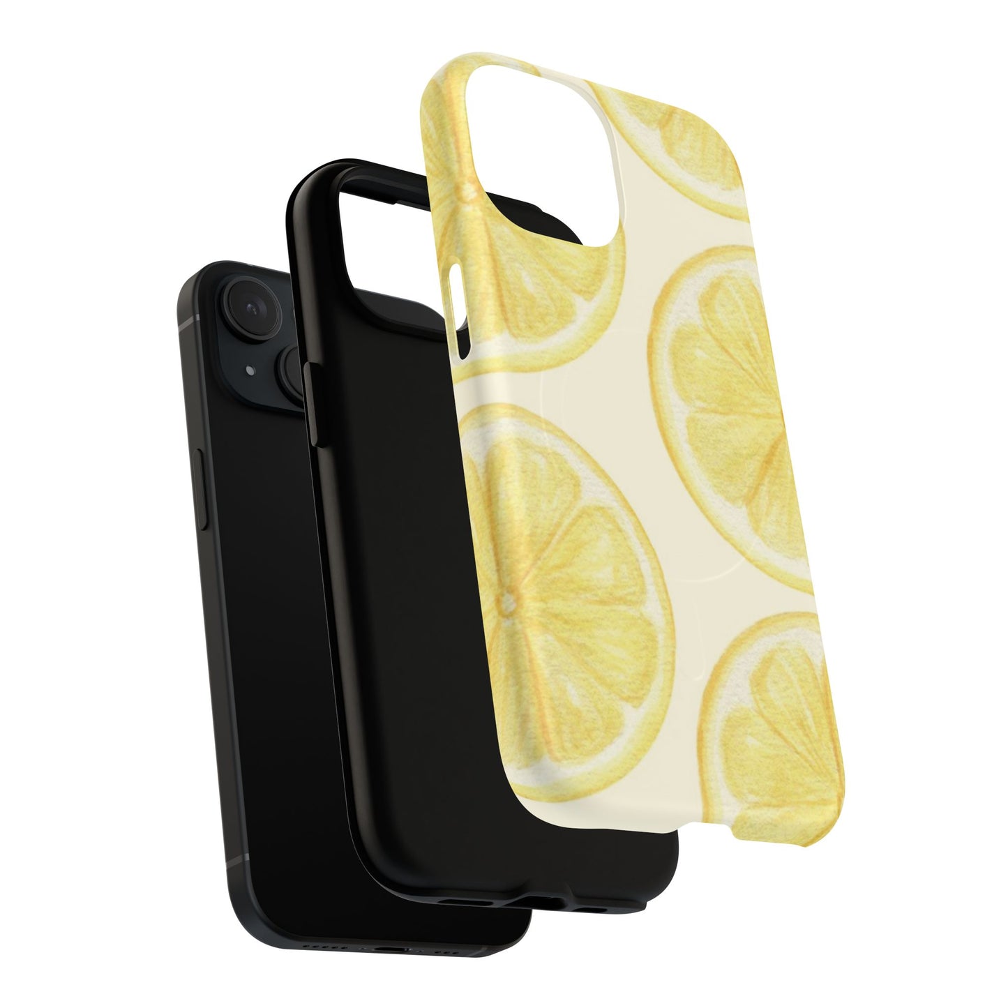 Lemon Slices Tough Magnetic Phone Case — Protective Citrus Pattern