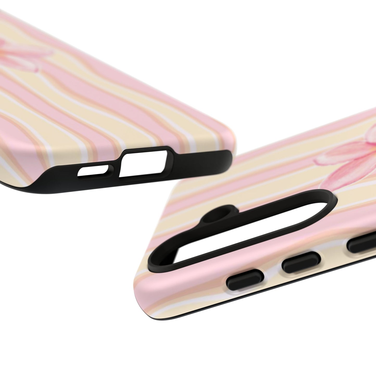 Pink Plumeria Phone Case - Tropical Floral Tough Phone Case