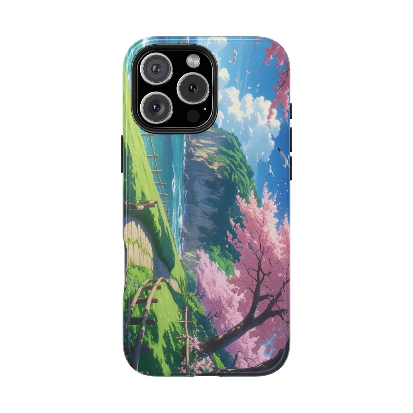 Tough Phone Case — Scenic Cherry Blossom Landscape Phone Cover