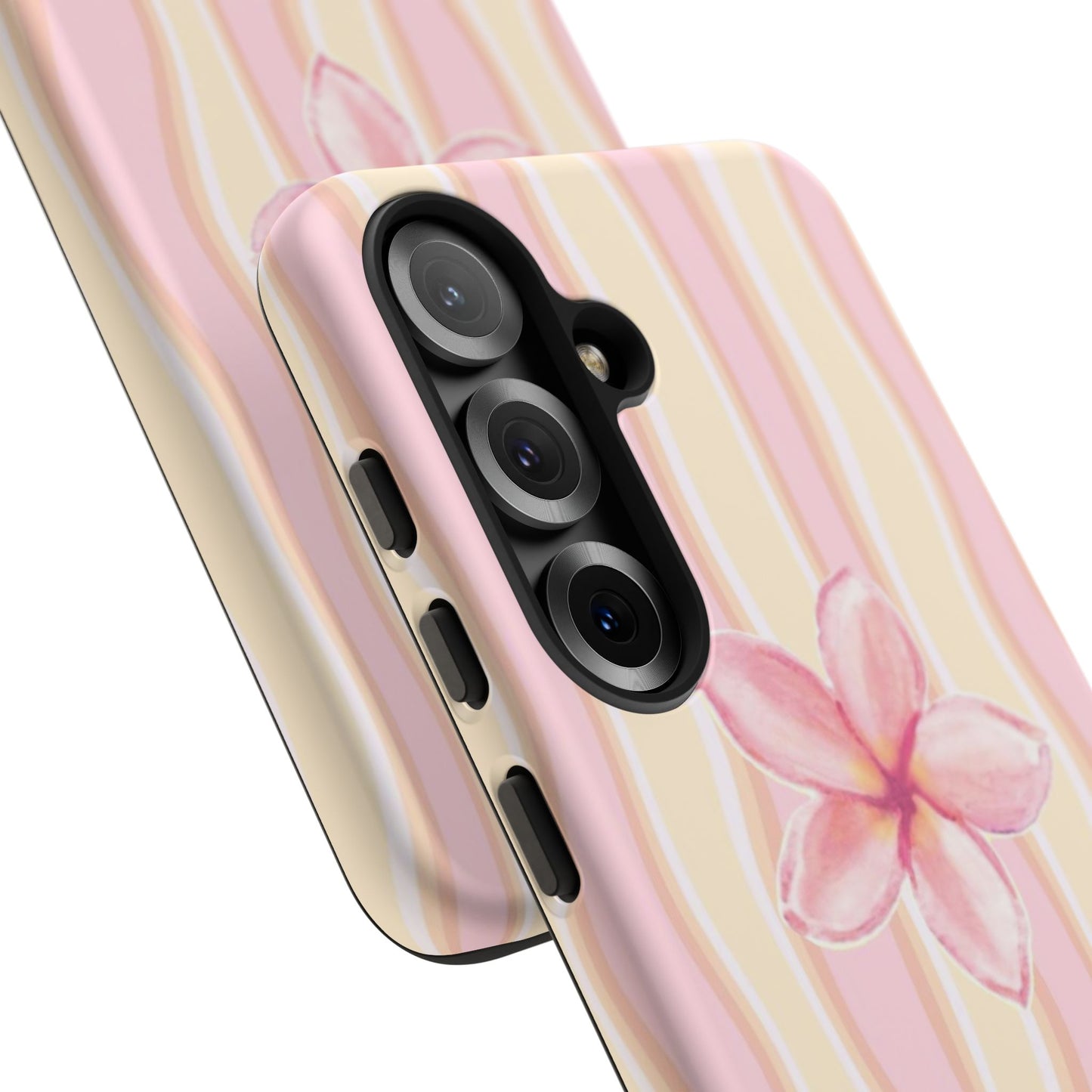 Pink Plumeria Phone Case - Tropical Floral Tough Phone Case
